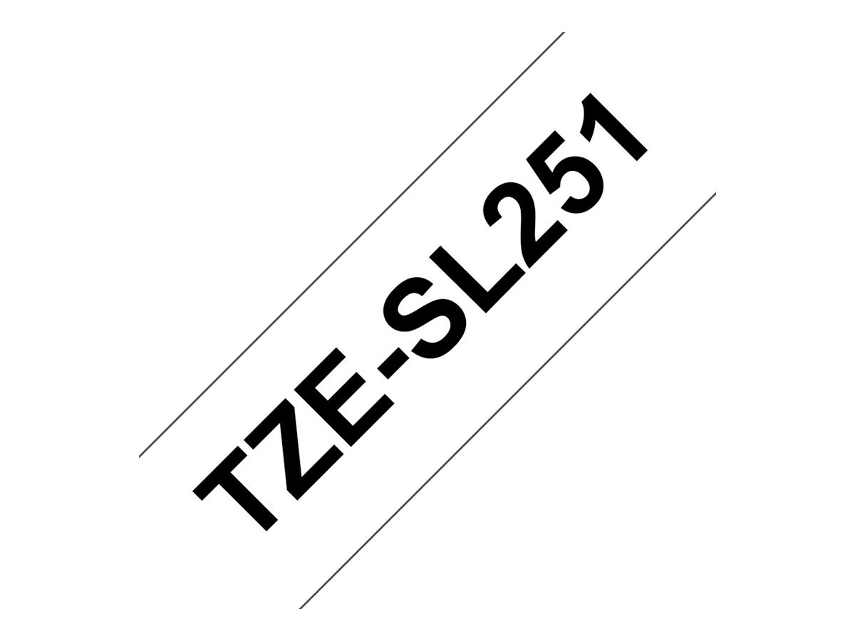 BROTHER TZeSL251 tape Black on White 24