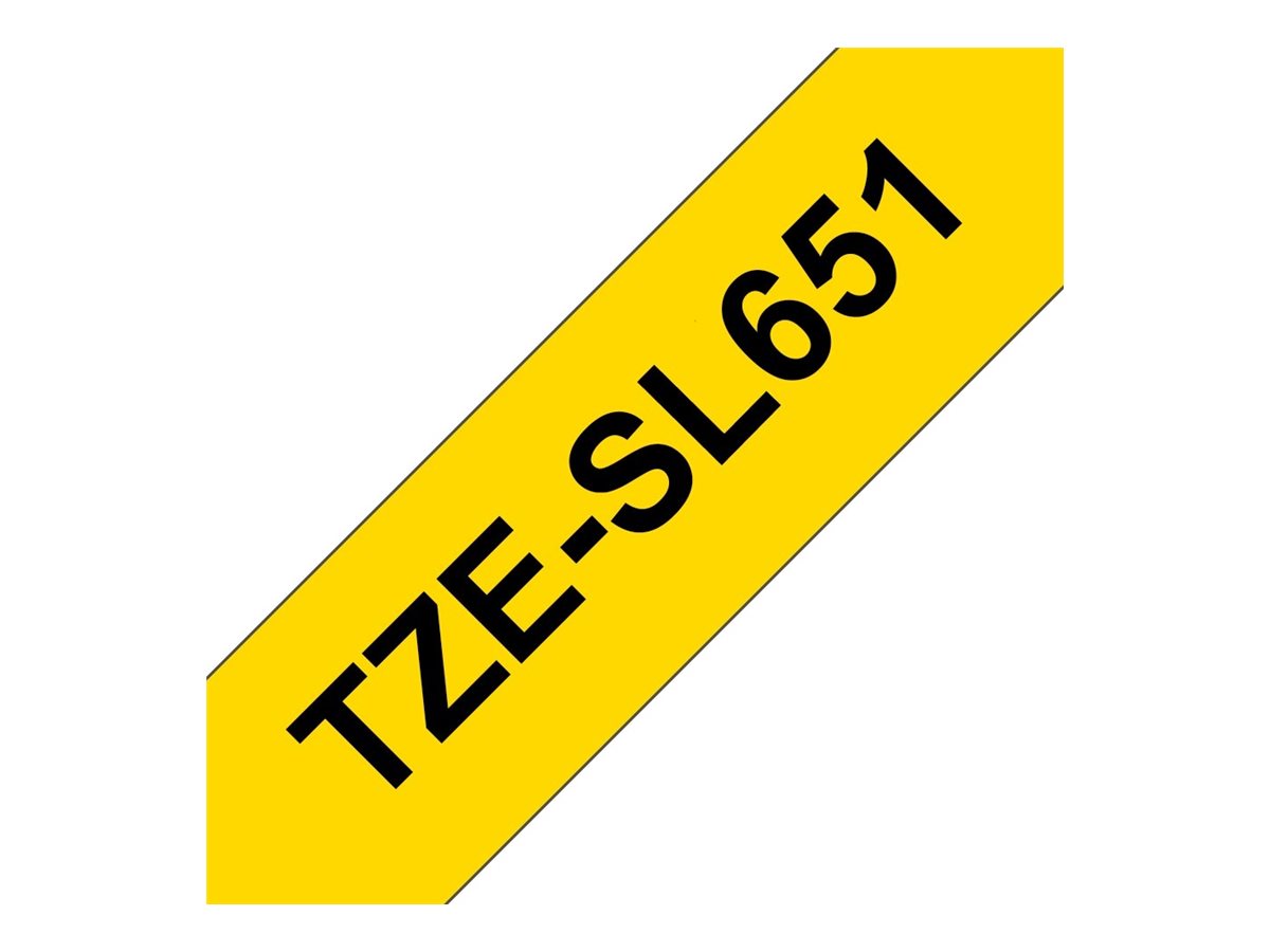 Schriftband Brother 24mm gelb/schwarz 8m TZe-SL651