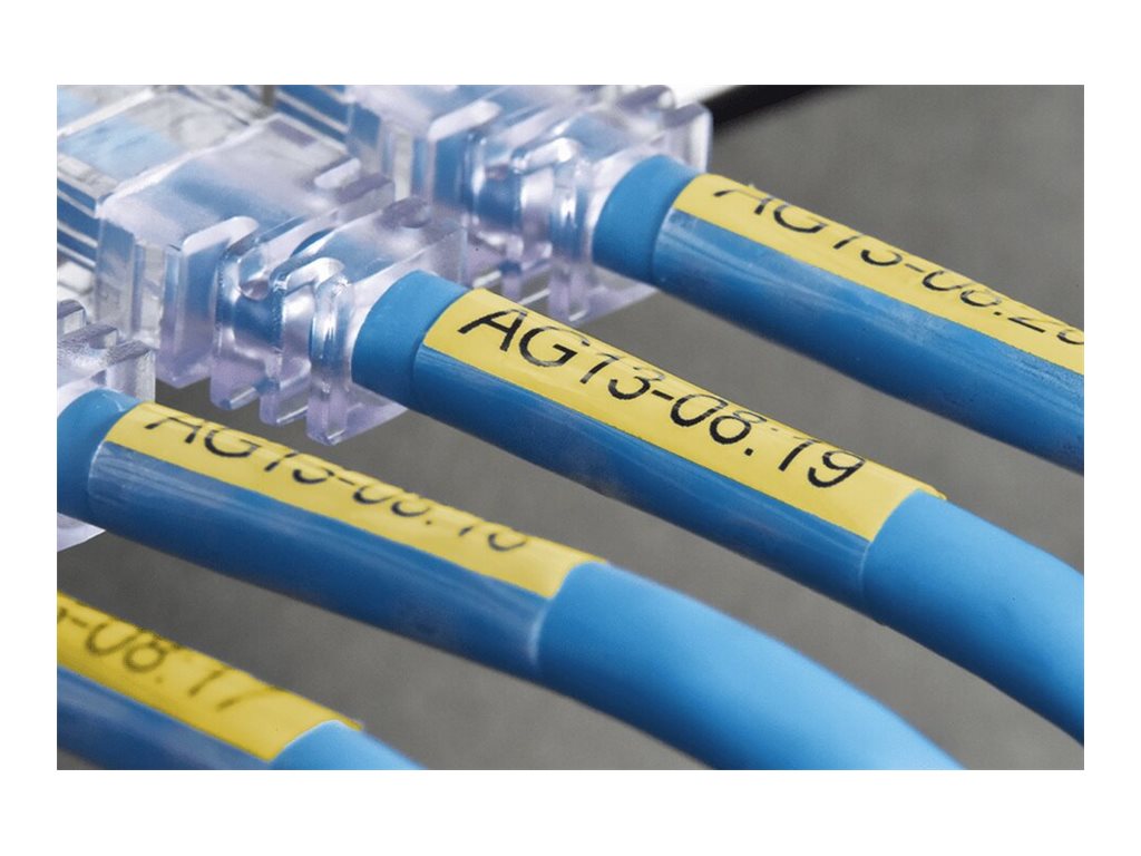 Schriftband Brother 36mmx8m gelb/schwarz TZe-SL661