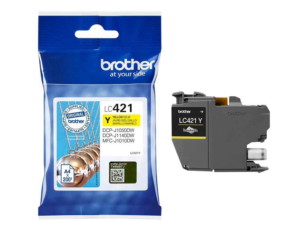 BROTHER 200-page Yellow ink cartridge