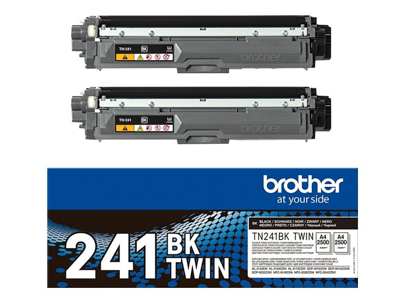Brother TN-241BKTWIN Tonerkartusche 2 Stück(e) Original Schwarz