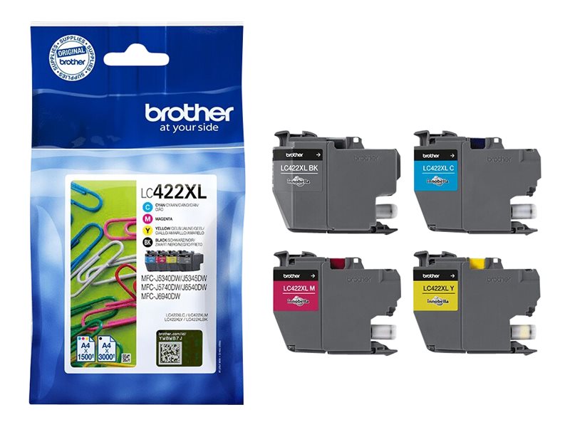 Brother Tinte LC422XLVAL 4er Multipack (BKCMY)