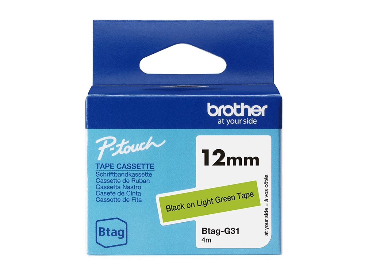 BROTHER 12MM BTAGG31 Tape Black