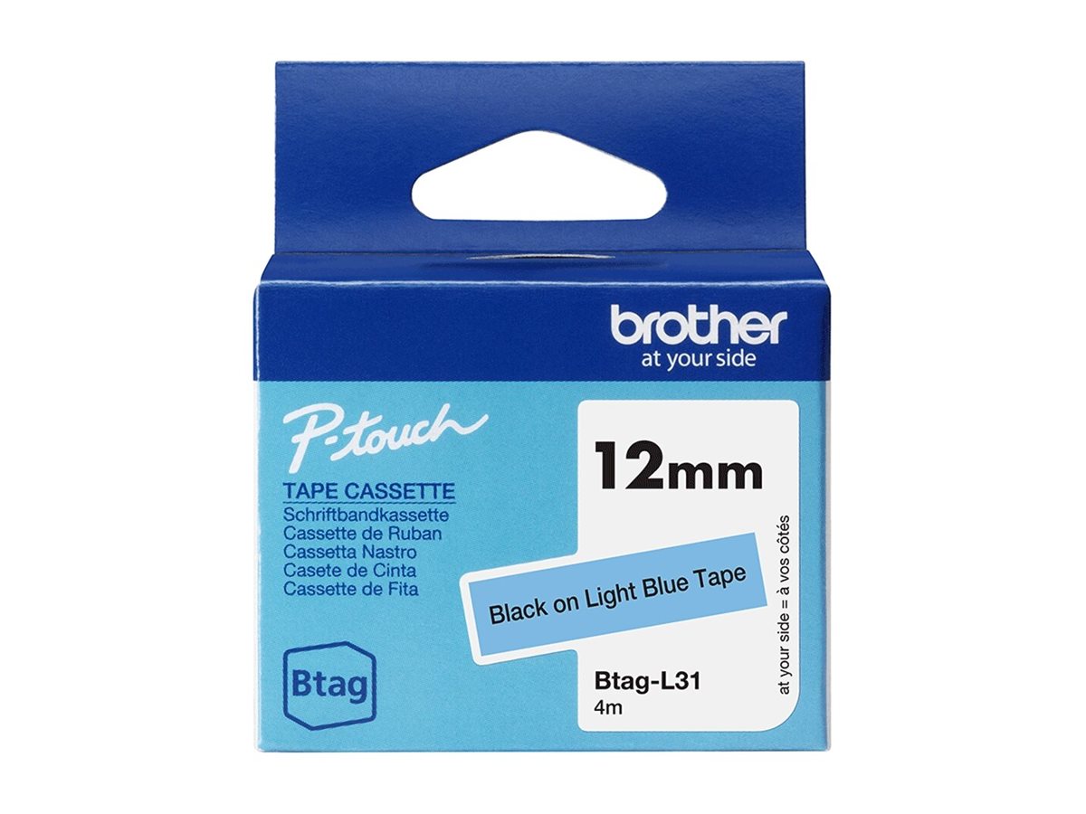 BROTHER 12MM BTAGL31 Ribbon Black