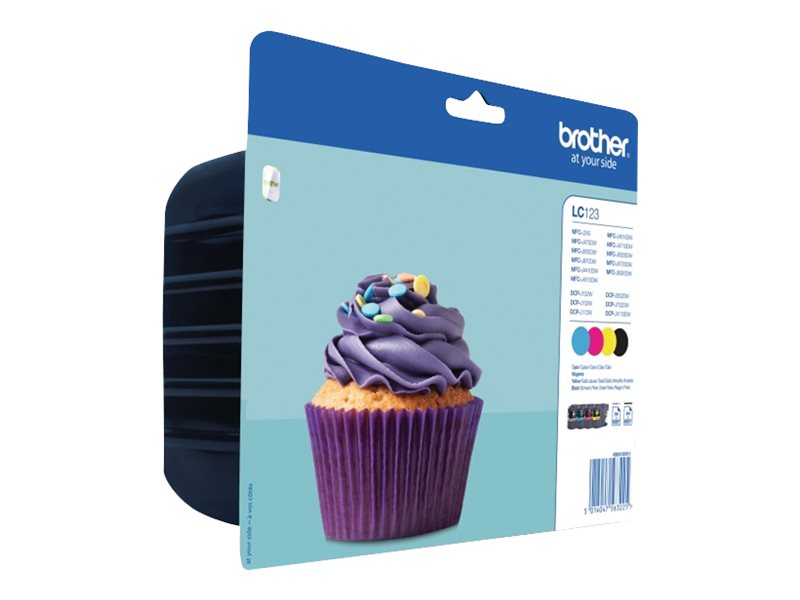 Patrone Brother LC-123VALBP  Multipack mit Security-Tag