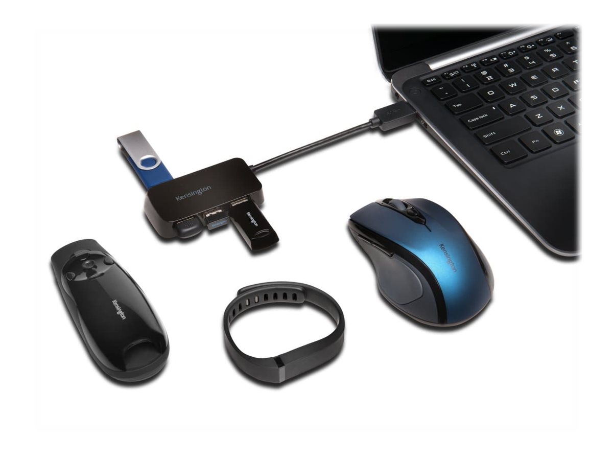 Kensington UH4000 4 Port Hub, USB 3.0 – schwarz