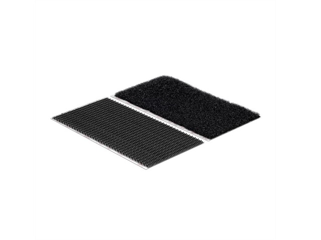 VELCRO® Klettstreifen Extra Stark Selbstklebend, Haken &, Flausch 50mm x 100mm x 2 sets Schwarz