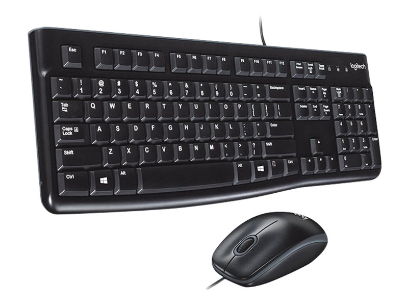Logitech USB Keyboard+Mouse MK120 black