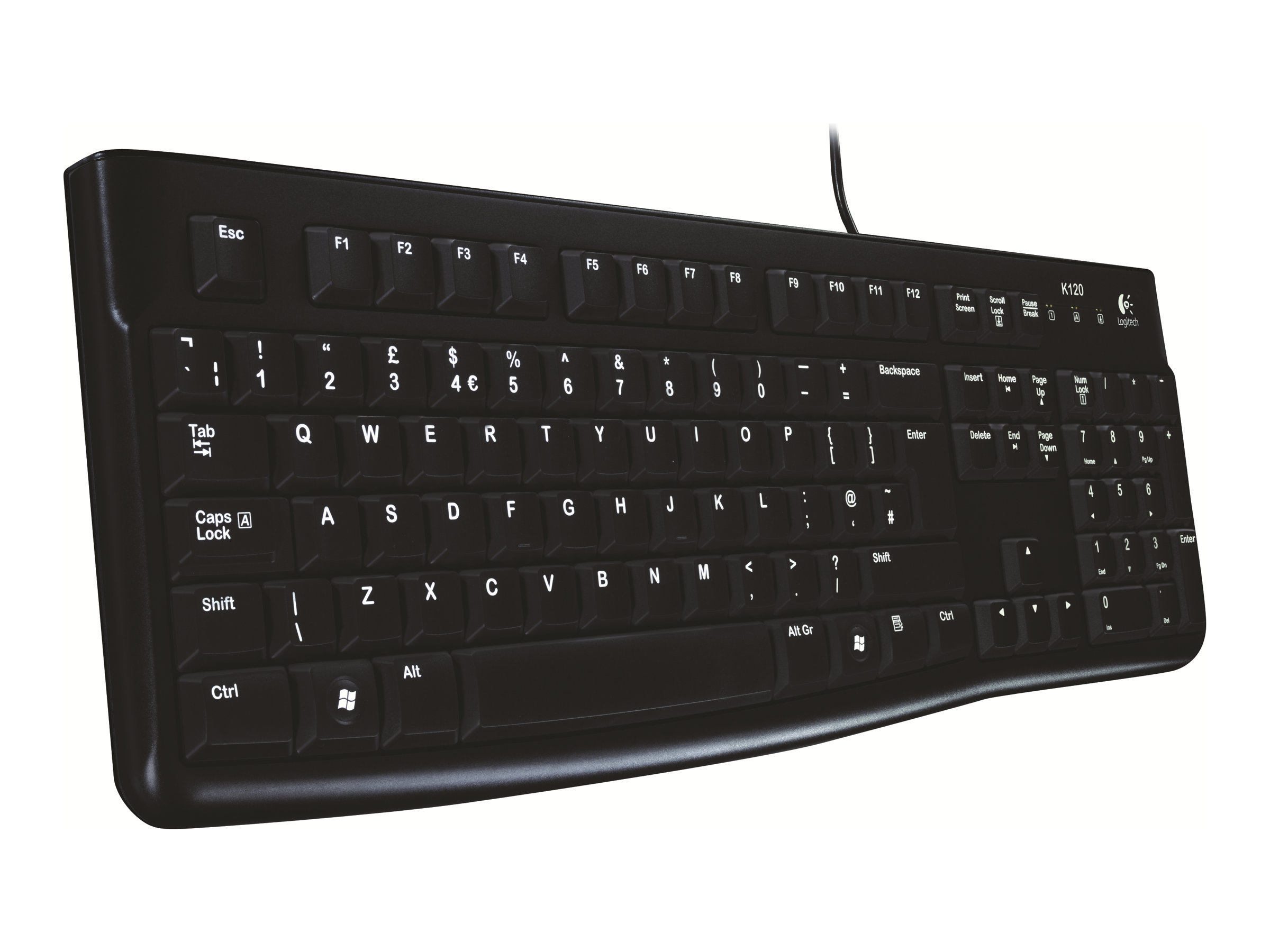 LOGI K120 Corded Keyboard black ETI