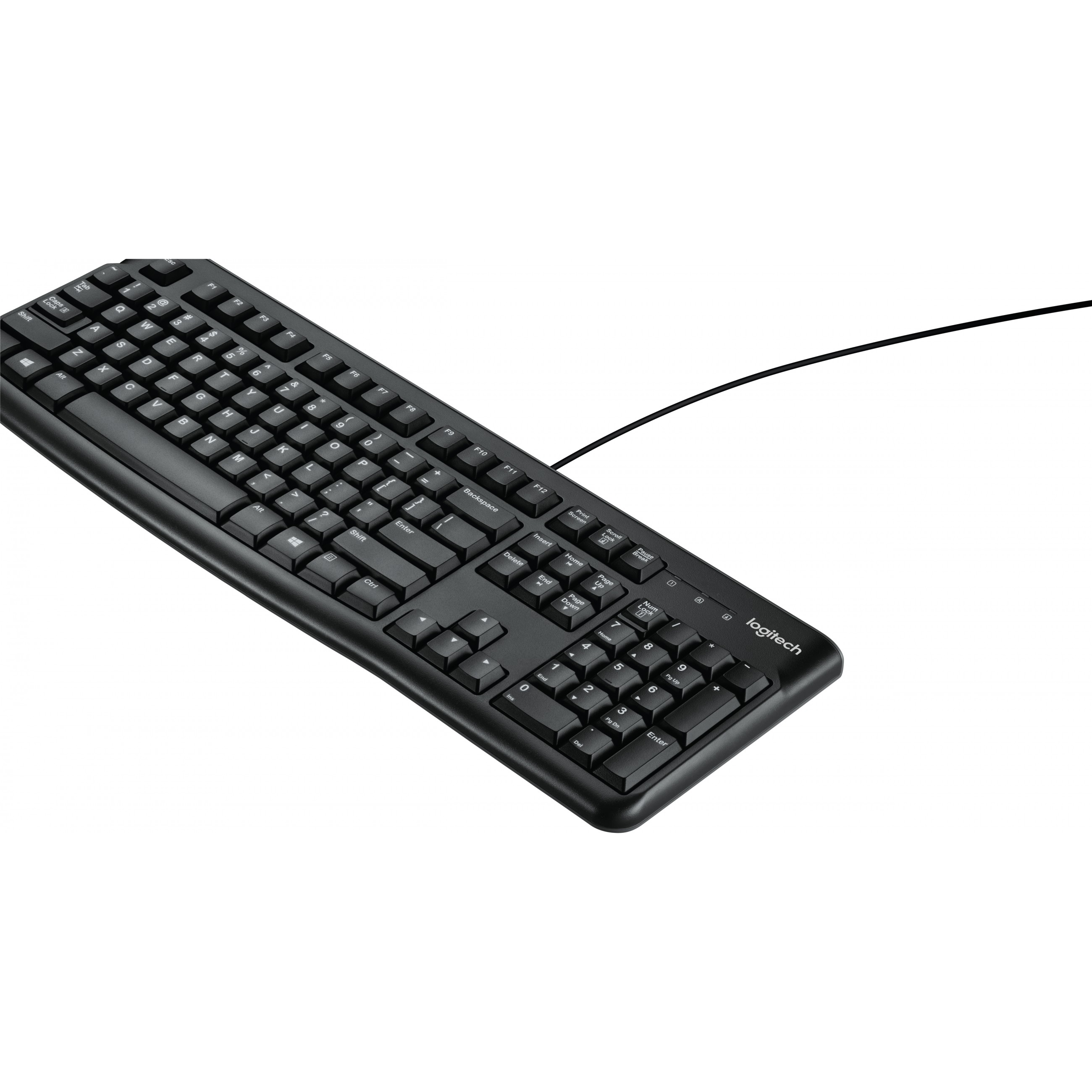 Logitech Keyboard K120 for Business Tastatur Büro USB QWERTY US International Schwarz