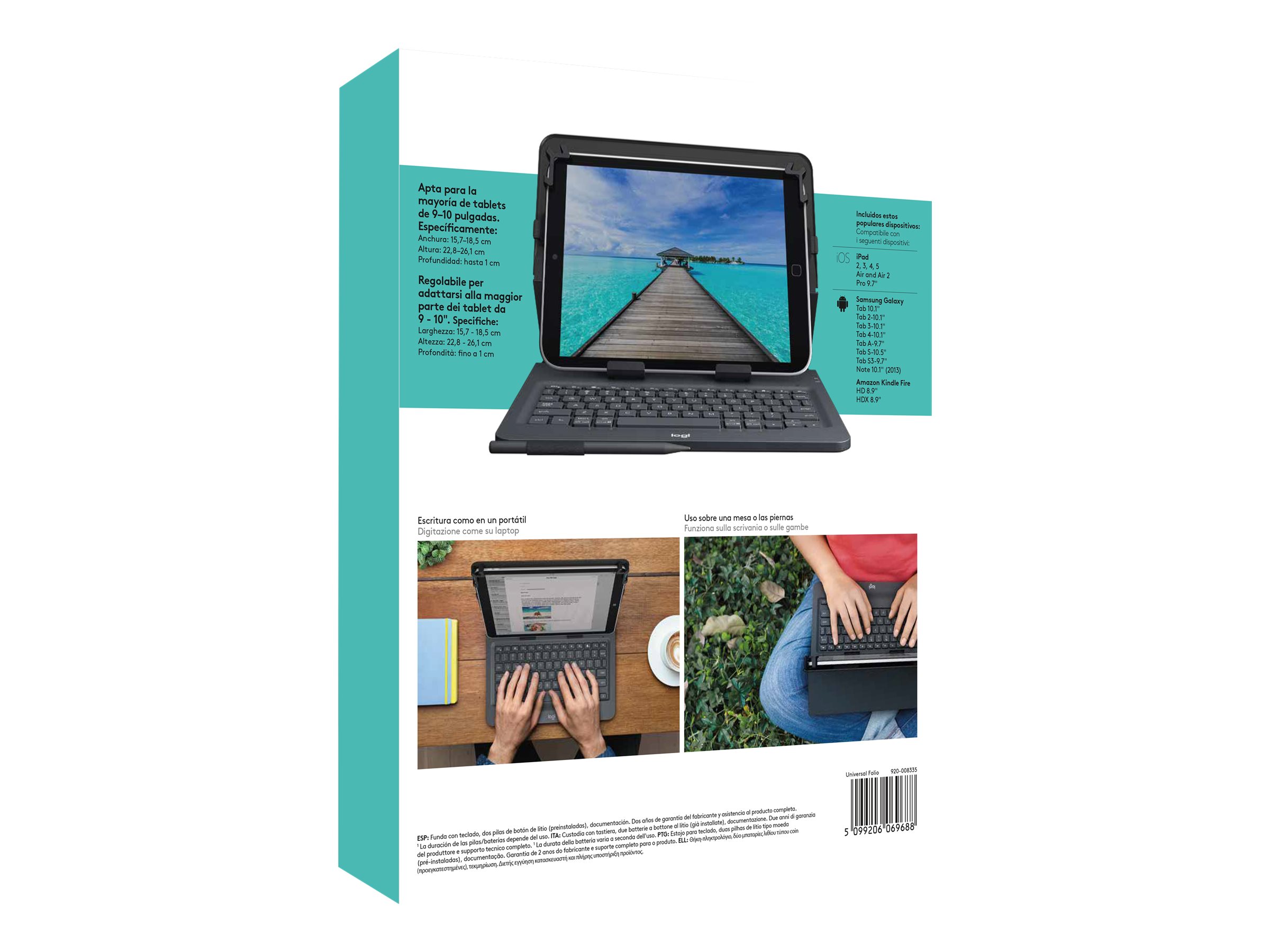 LOGI Universal Folio +KB f.tablets (FR)