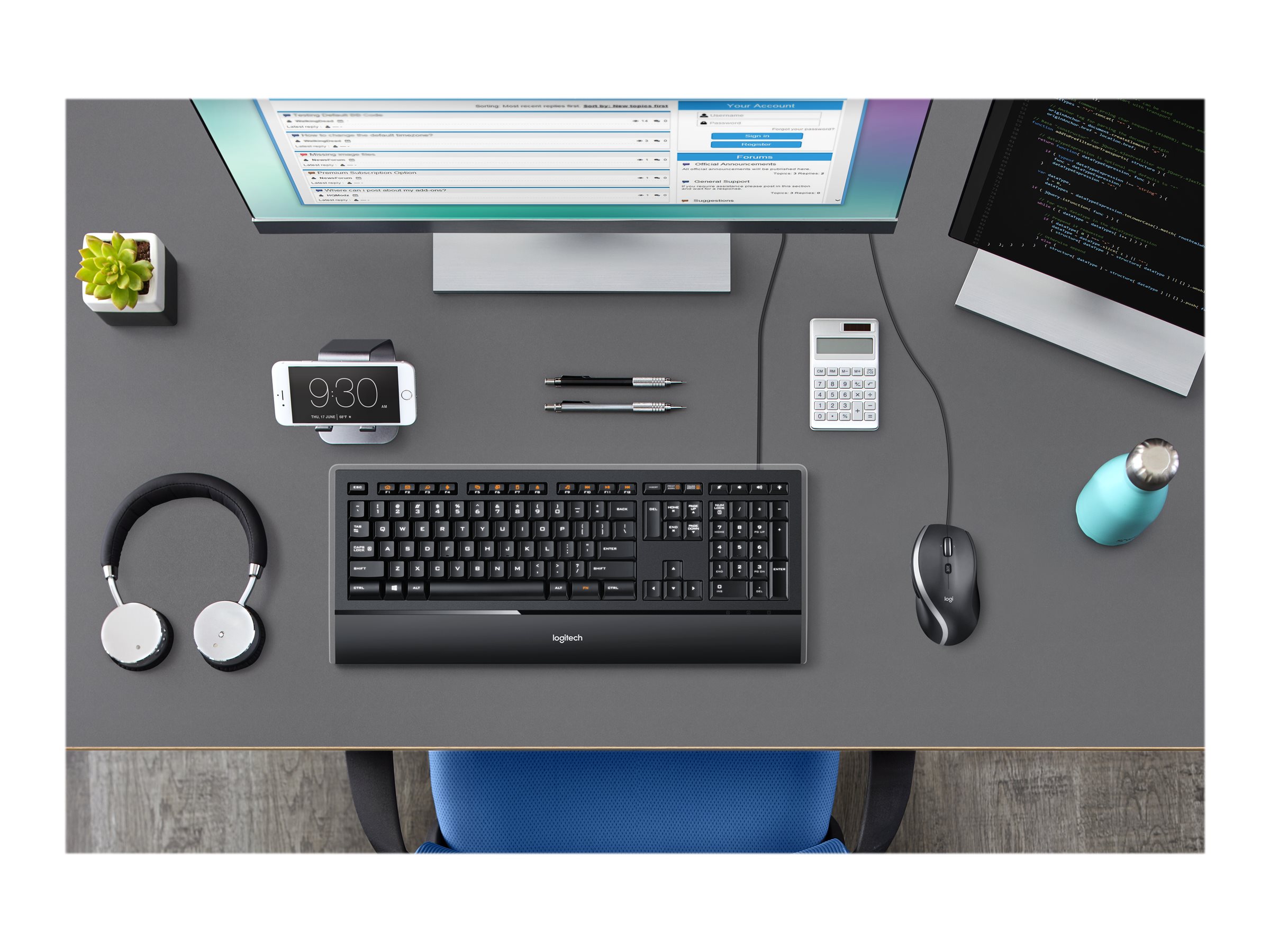 Logitech USB Mouse M500s black retail