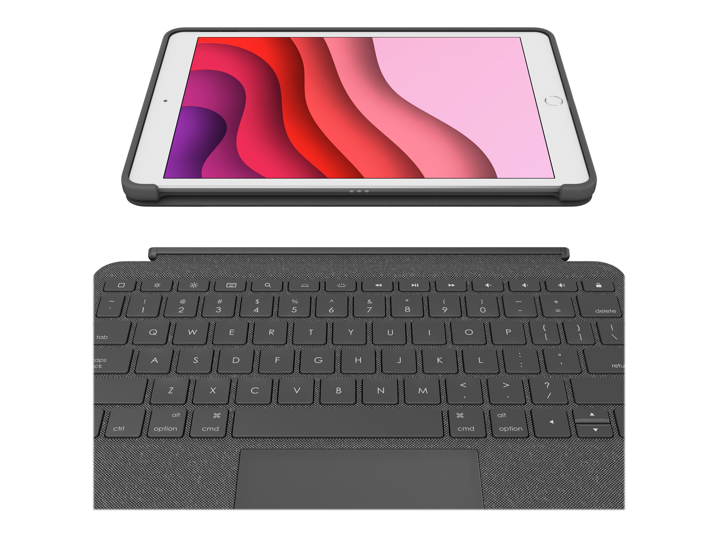 Logitech Bluetooth Combo Touch iPad 7.Gen. grau