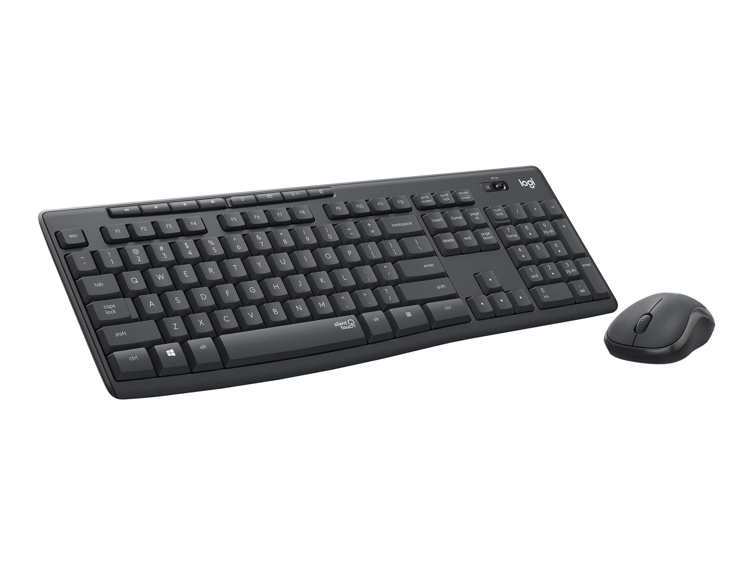 Logitech MK295 Silent wireless Combo black QWERTZ DE