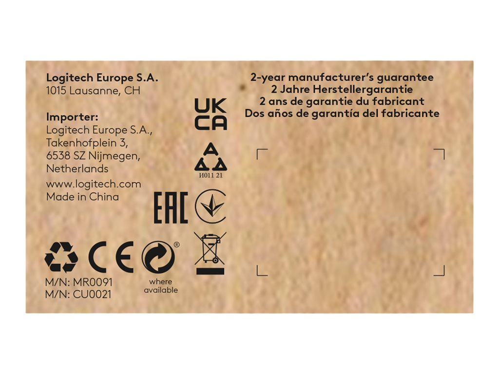 Logitech Signature M650 for Business Maus Büro rechts RF Wireless + Bluetooth Optisch 4000 DPI