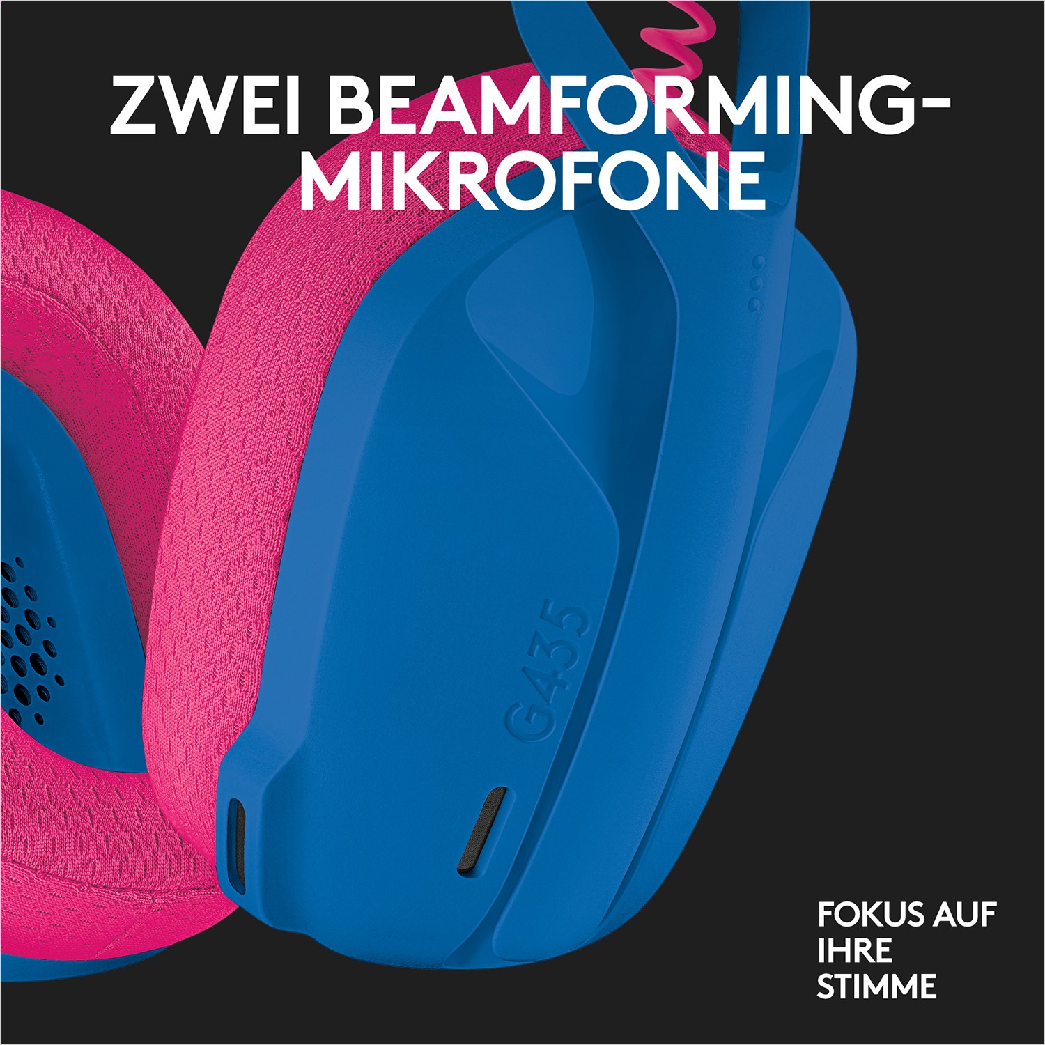 LOGI G435 LightSpeed Headset Blue