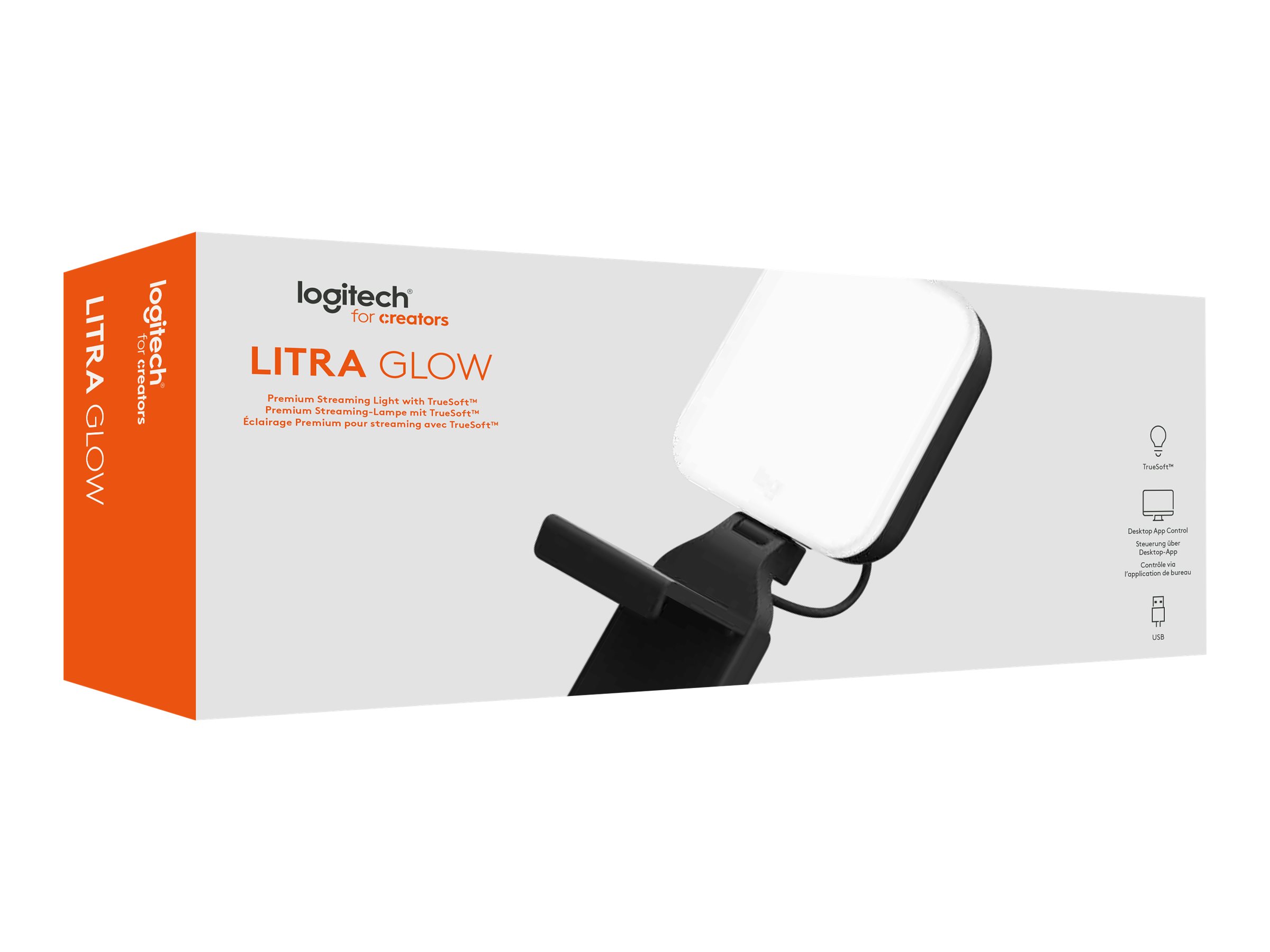 LOGI Litra Glow Light TrueSoft GRAPHITE