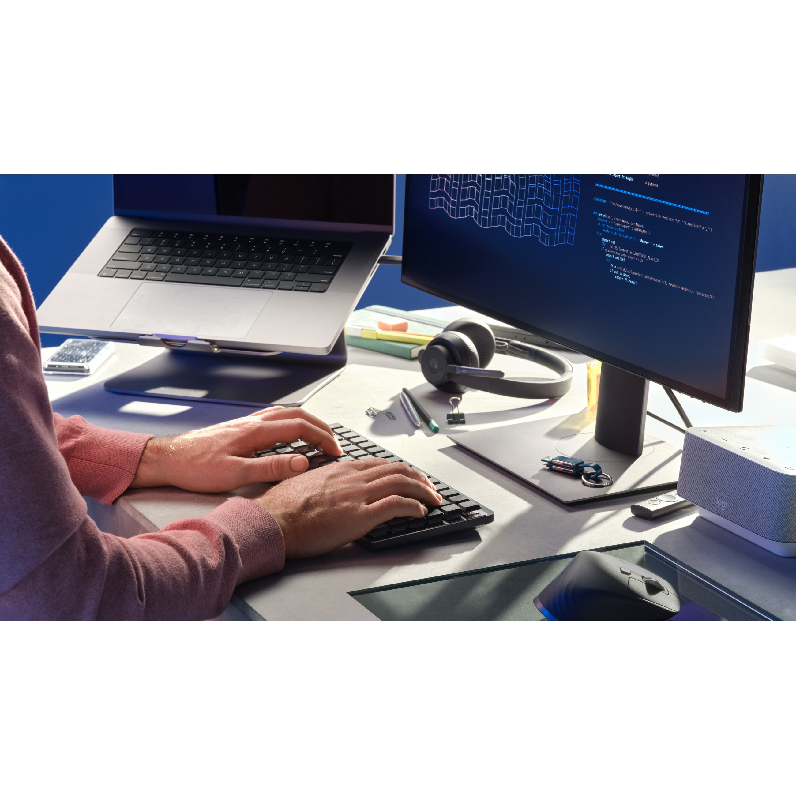 LOGI MX Mech Mini Wl Illum kbd CLCK (DE)