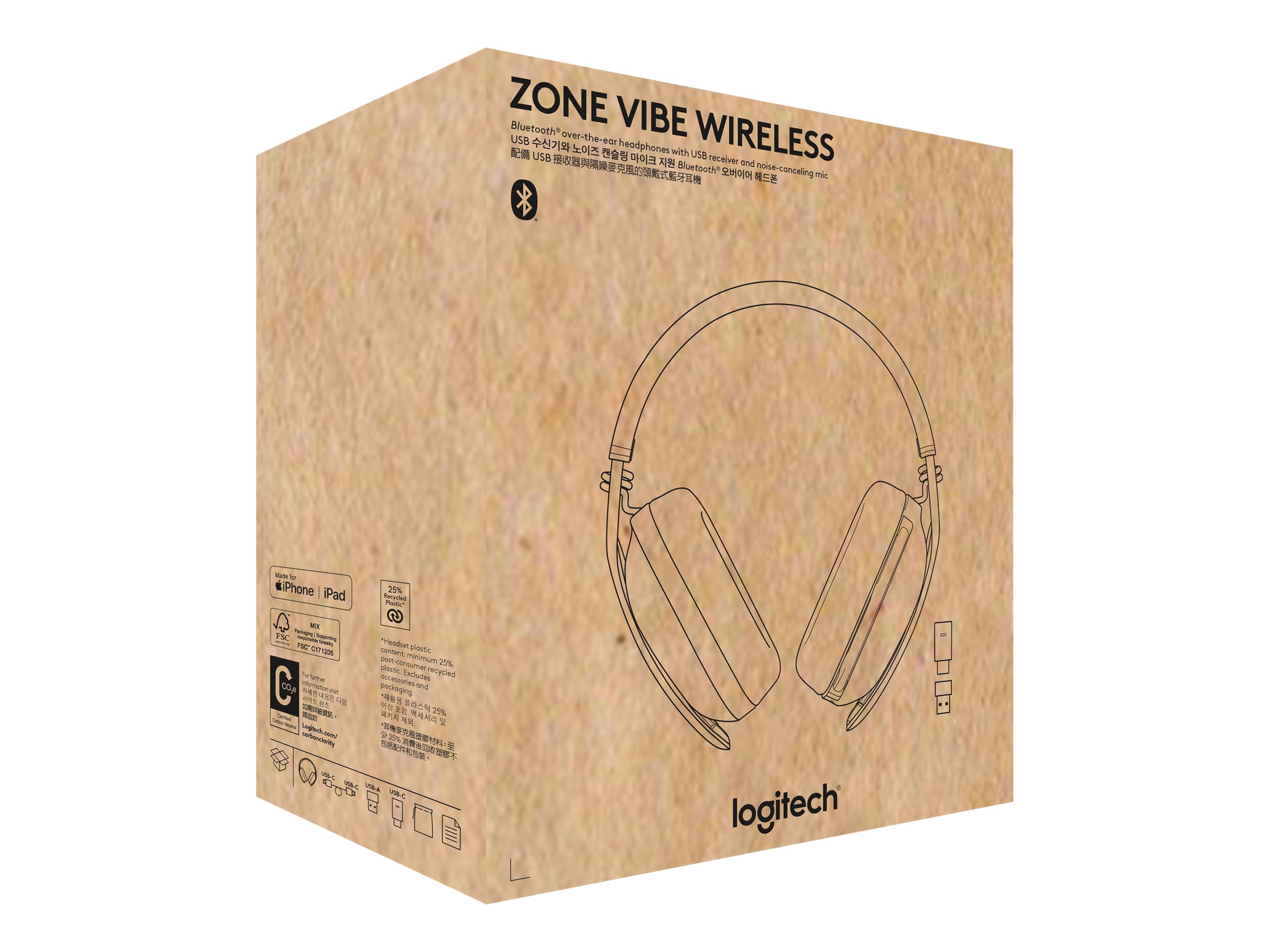 LOGI Zone Vibe Wl UC headset - GRAPHITE