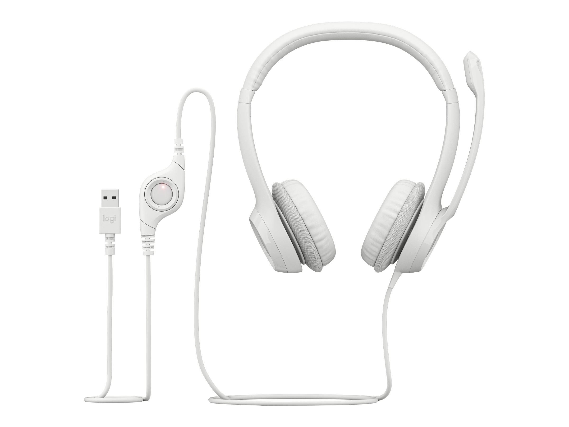 LOGI H390 USB Computer Headset - WHITE