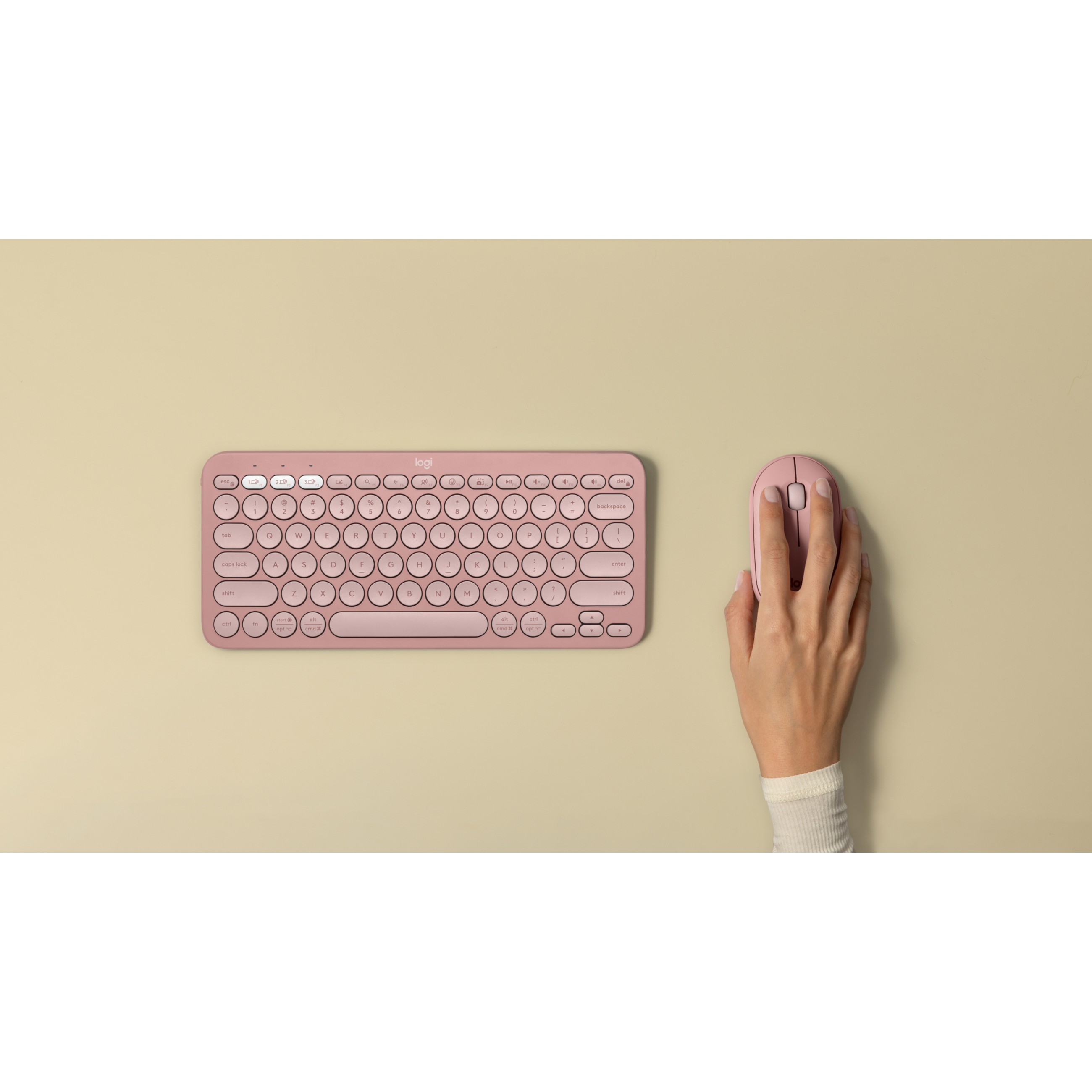 LOGI Pebble Mouse 2 M350s TONAL ROSE BT