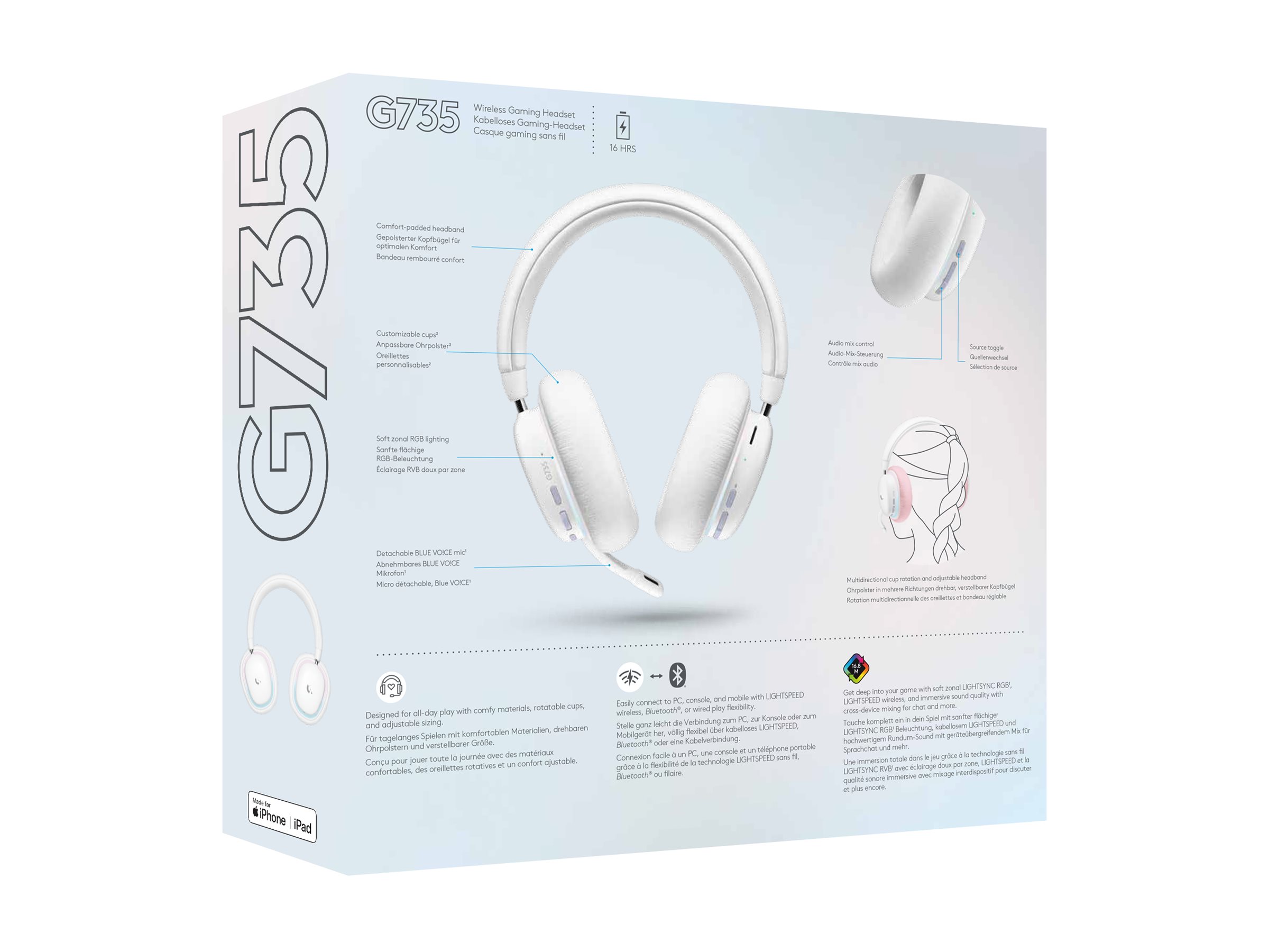 LOGI G735 - OFF WHITE - EMEA-914