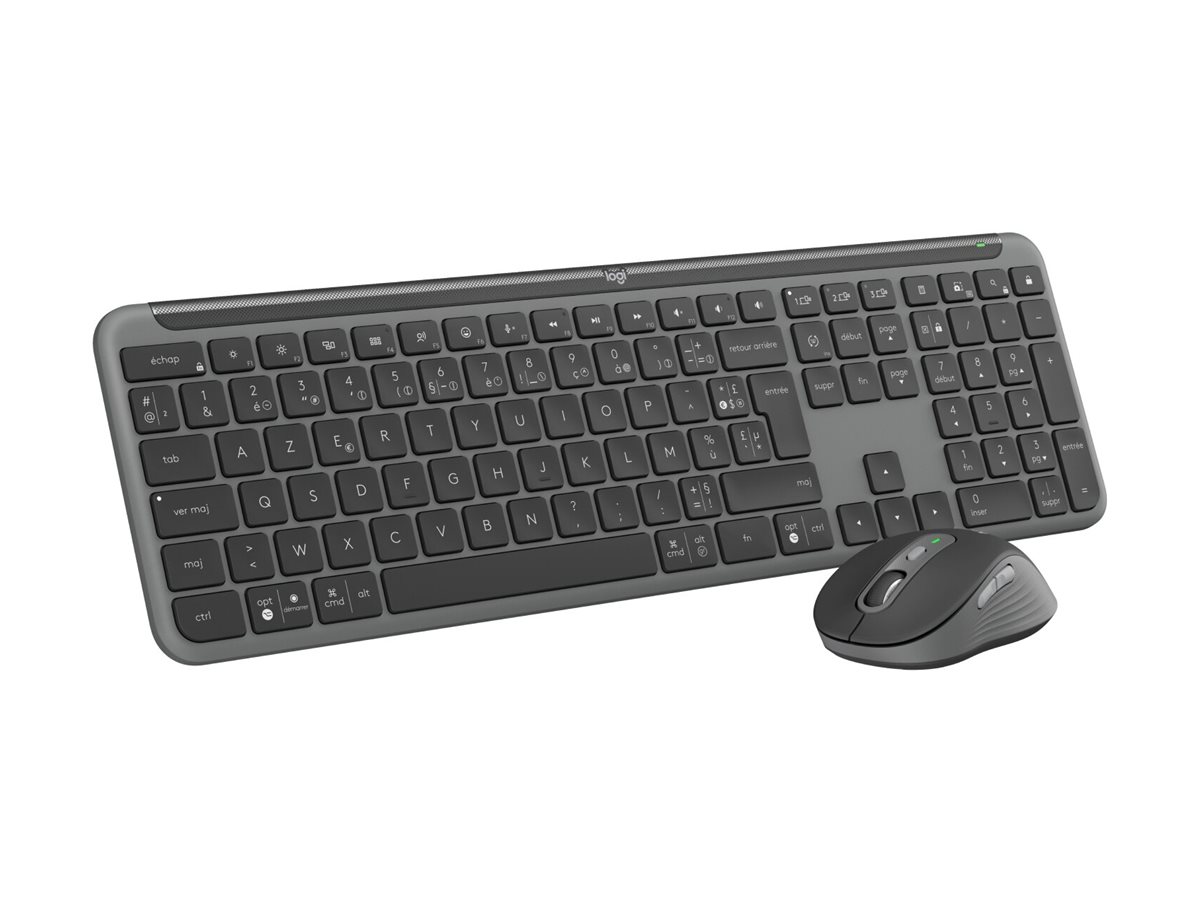 Logitech MK950 Signature for Business Tastatur Maus enthalten Büro RF Wireless + Bluetooth QWERTZ Deutsch Graphit