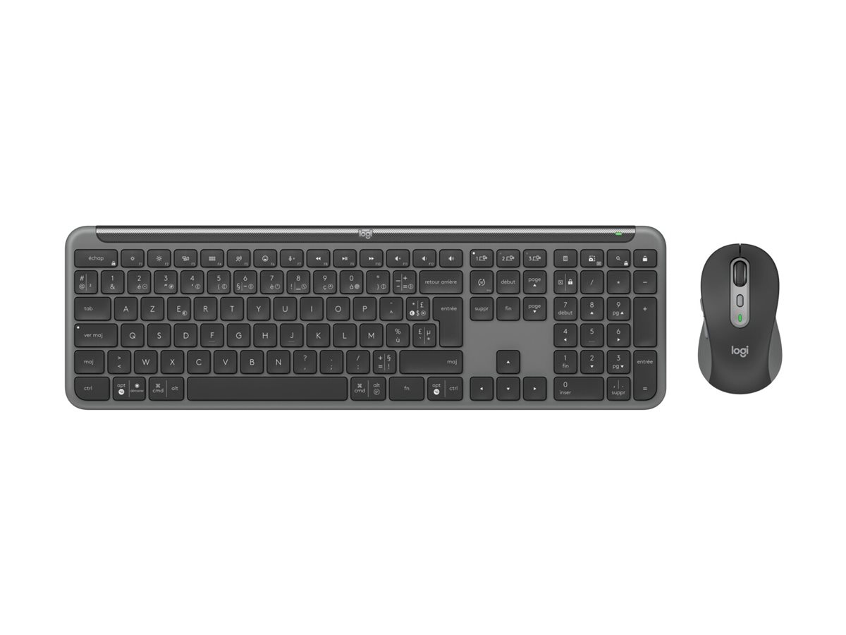 Logitech MK950 Signature for Business Tastatur Maus enthalten Büro RF Wireless + Bluetooth QWERTZ Deutsch Graphit