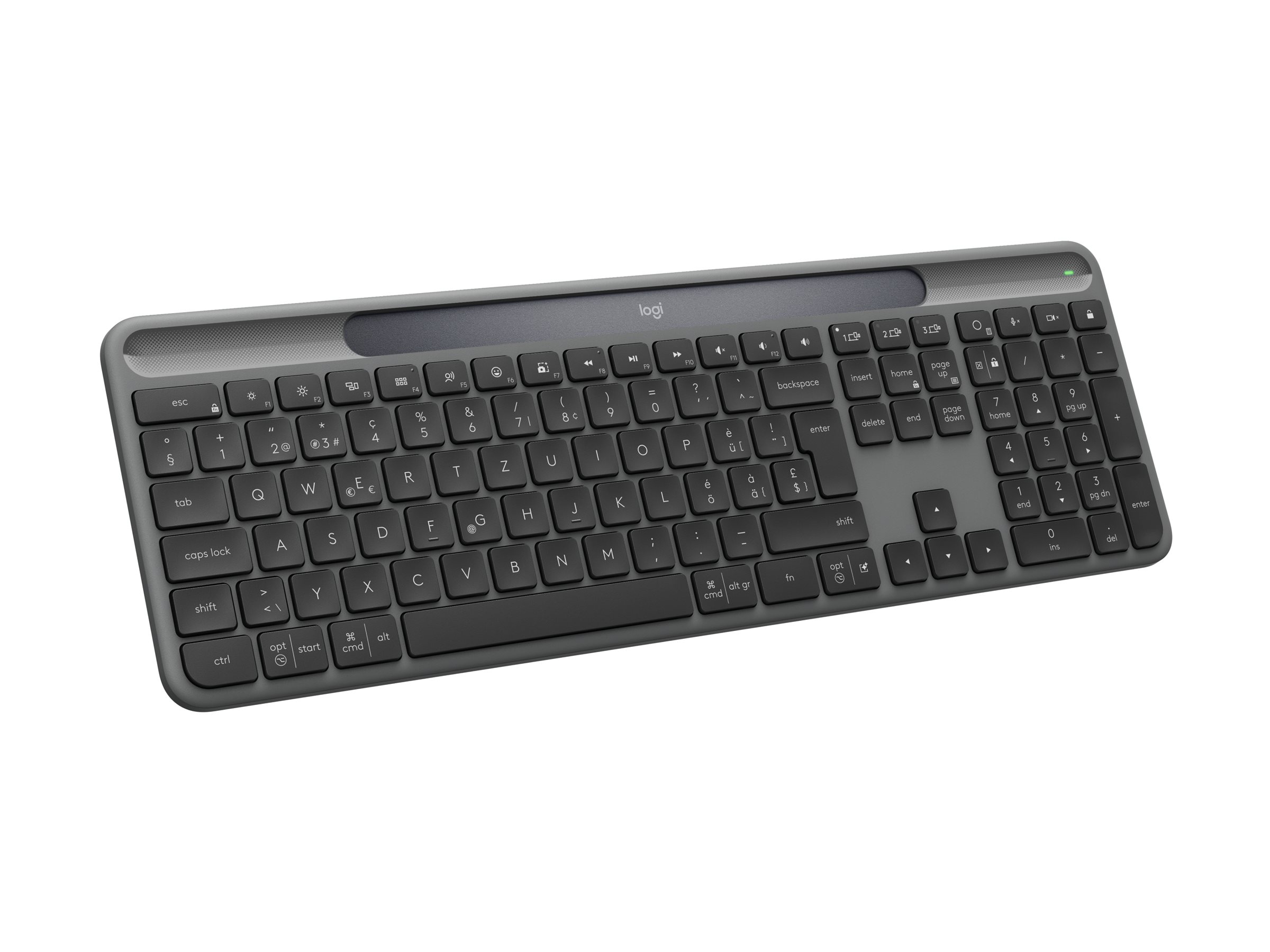 LOGI Slim Solar+ Keyboard Graphite (CH)
