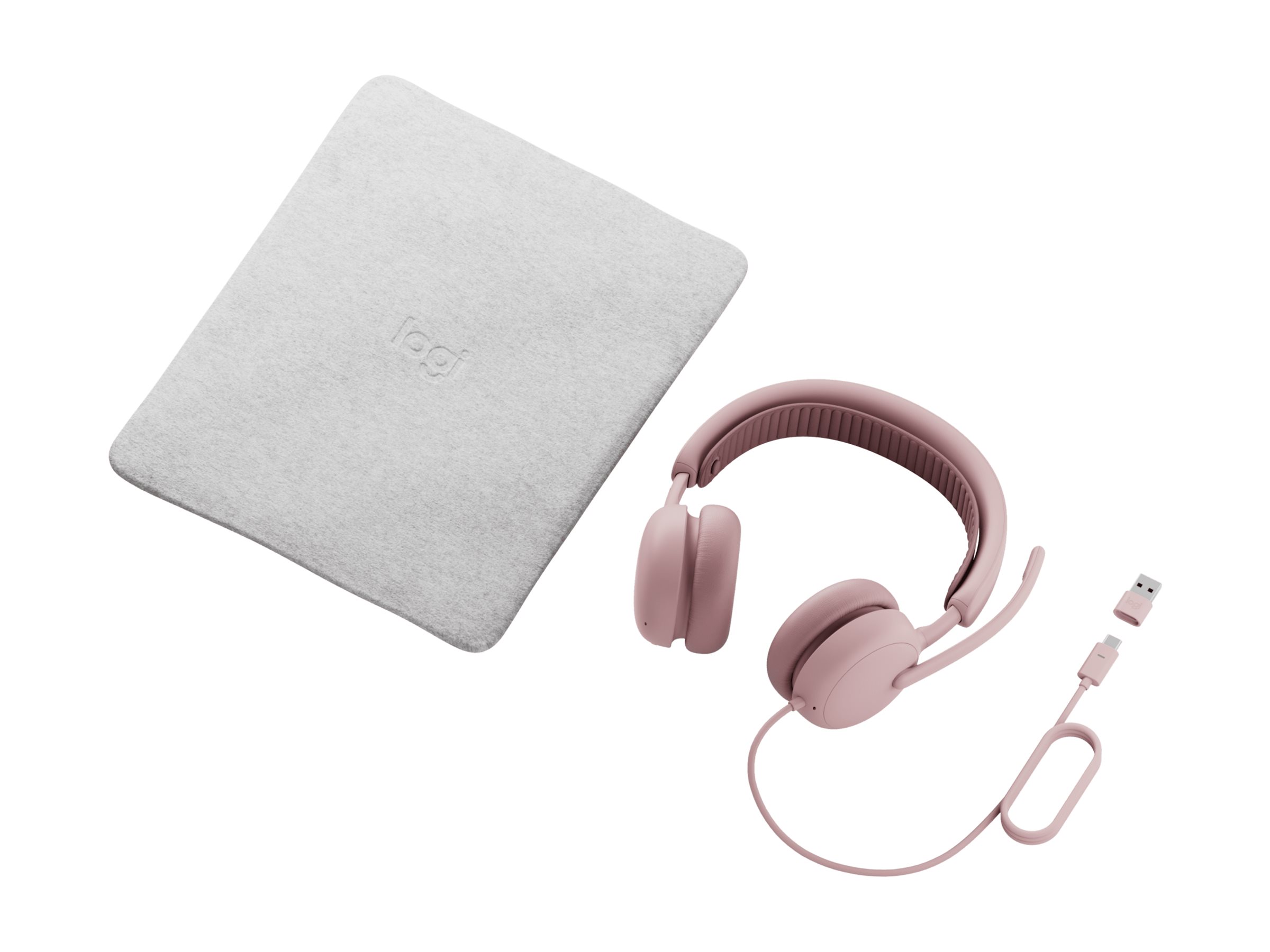 LOGI Zone Wired 2 Headset - Rose