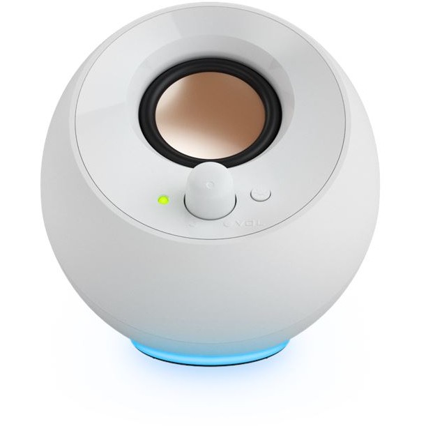 Creative Lautsprecher Pebble SE RGB Stereo, weiß