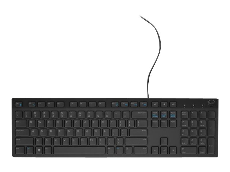 Dell Multimedia Keyboard-KB216 - UK QWERTY - Black RTL BOX