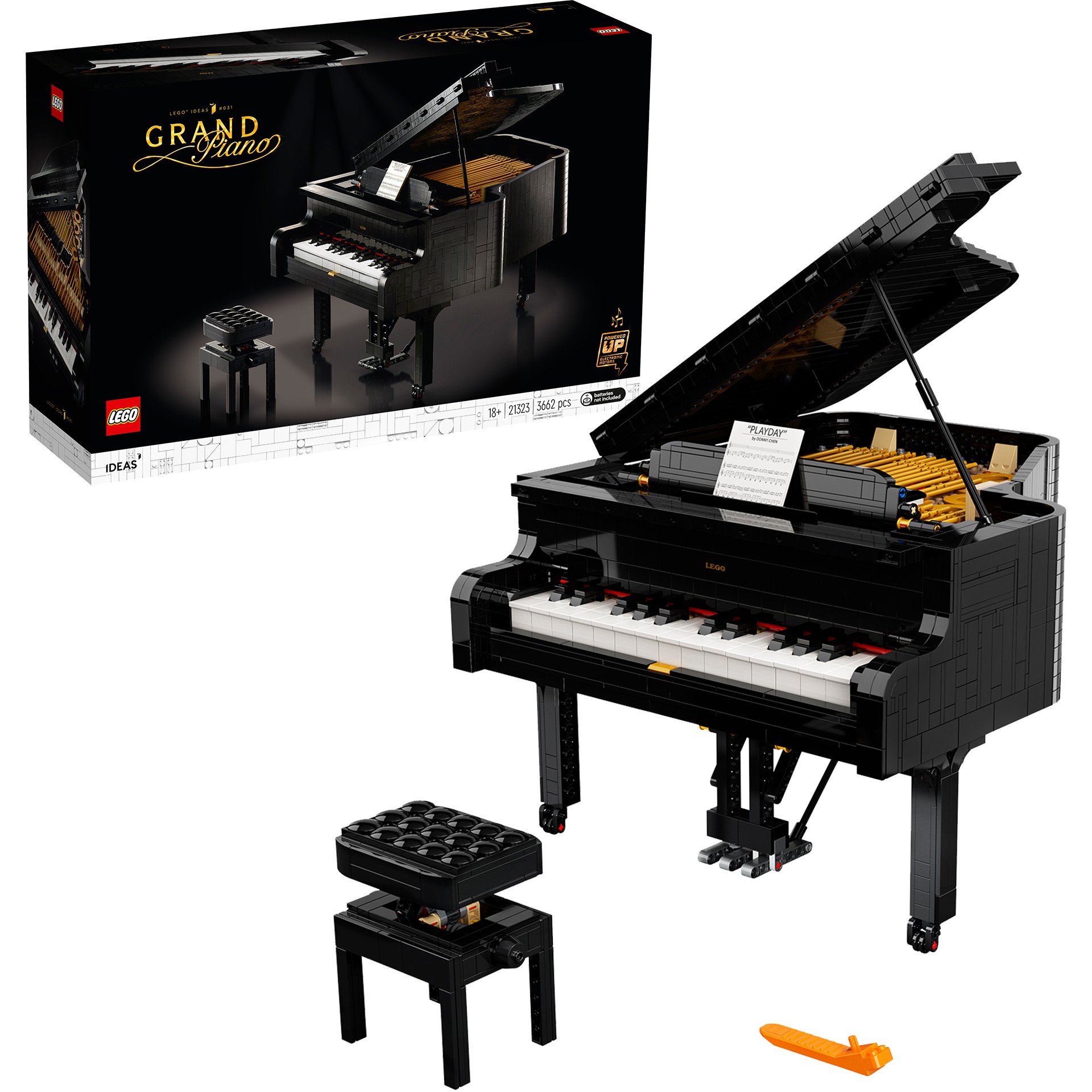 LEGO Ideas Grand Piano Model Set for Adults