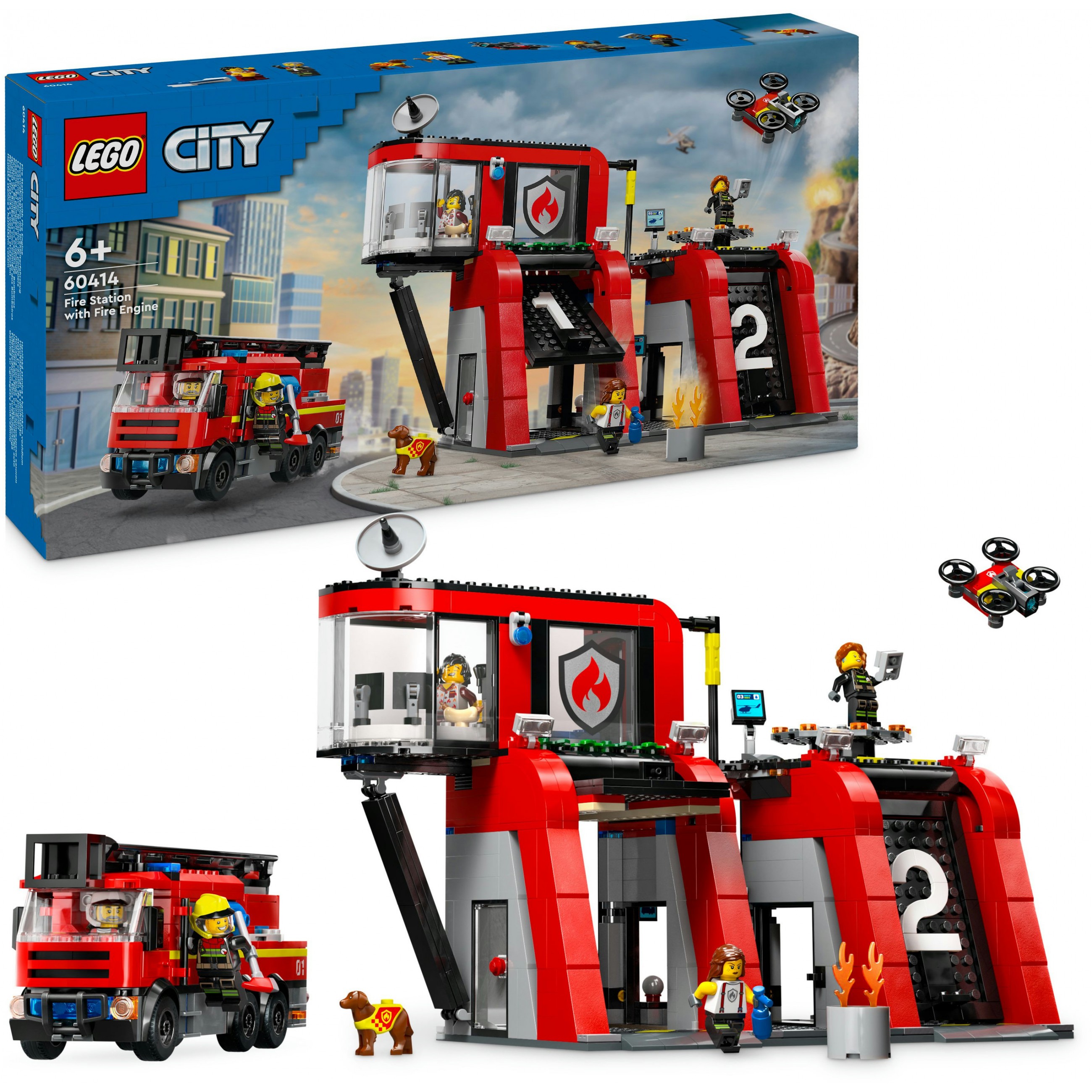 LEGO City Fire Station with Fire Engine