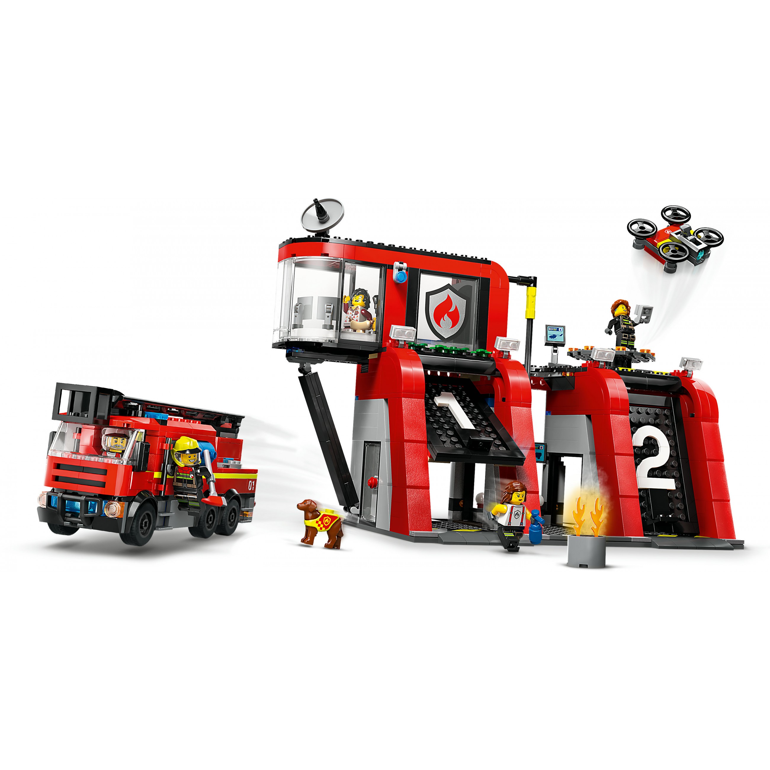 LEGO City Fire Station with Fire Engine