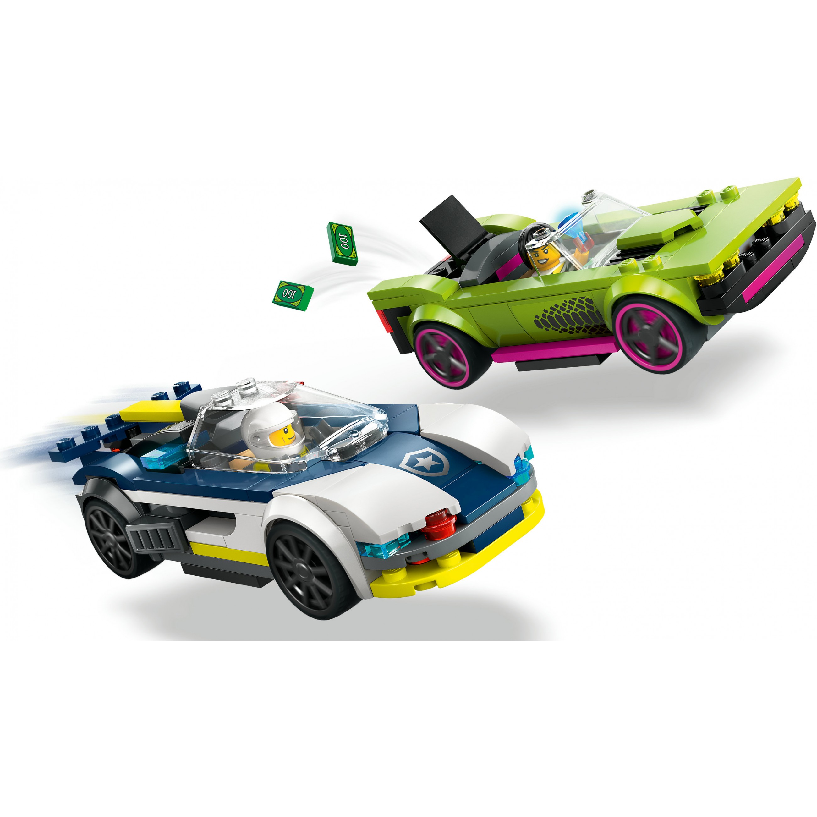 LEGO 60415 City Verfolgungsjagd mit Polizeiauto und Muscle Car