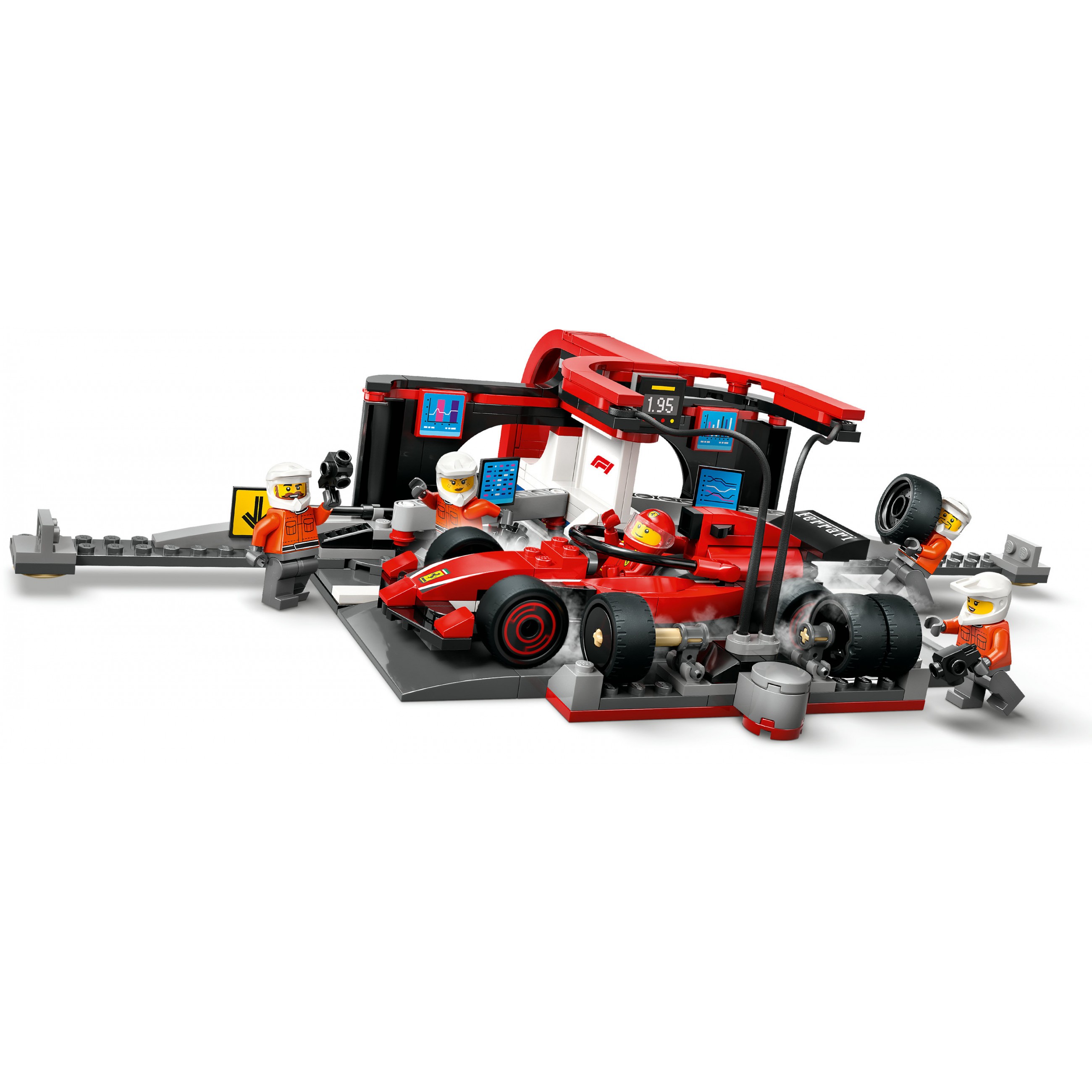 LEGO City F1 Pit Stop & Pit Crew with Ferrari Car