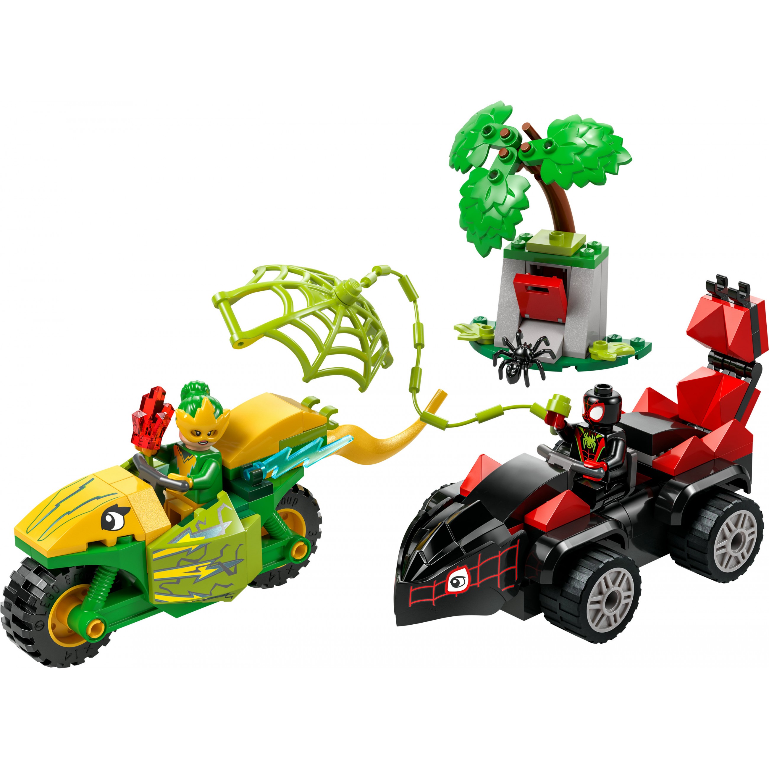 LEGO 11198 Marvel Spidey und seine Super-Freunde Actionspa mit Spin und Electro in ihren Dino-Flitzern