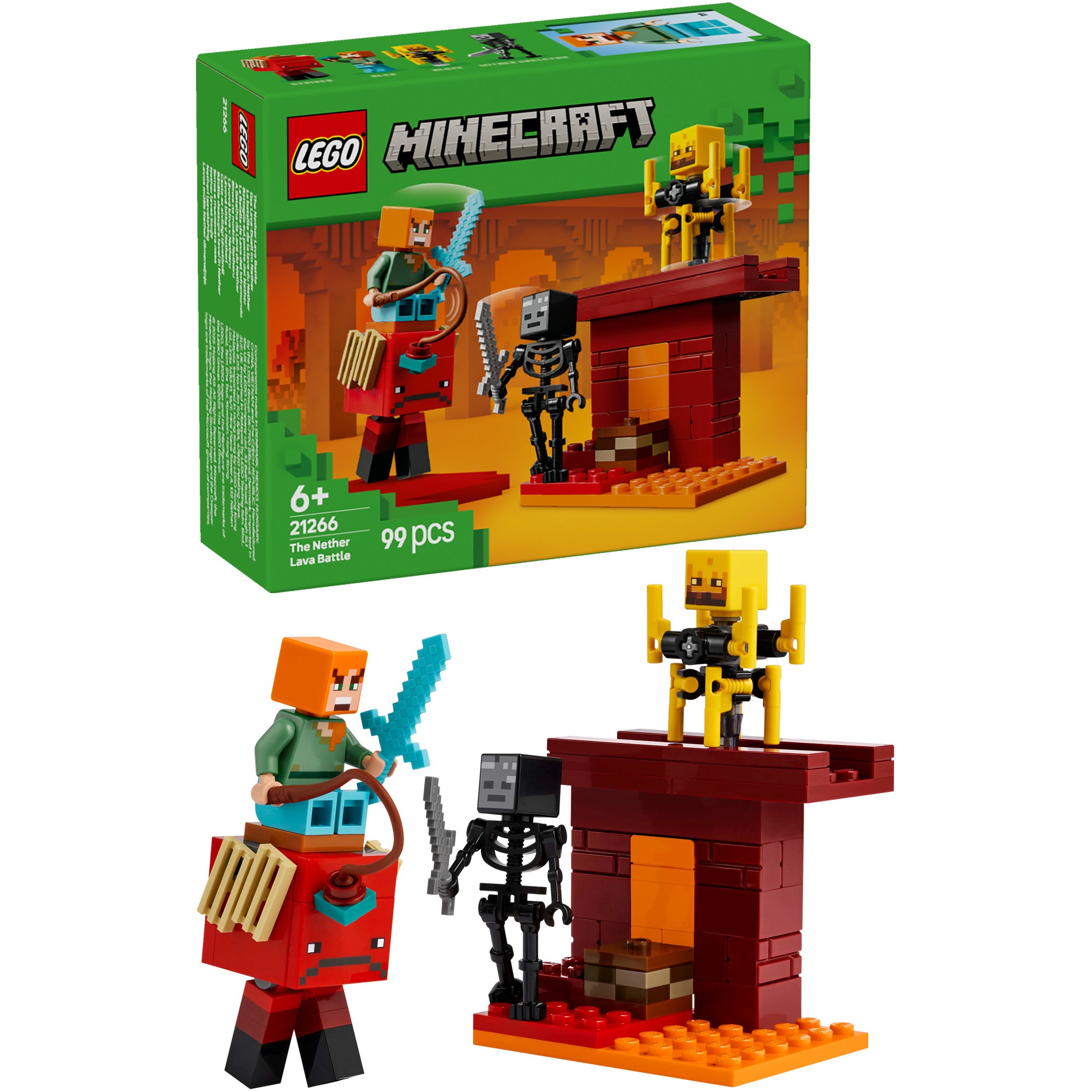 LEGO Minecraft The Nether Lava Battle
