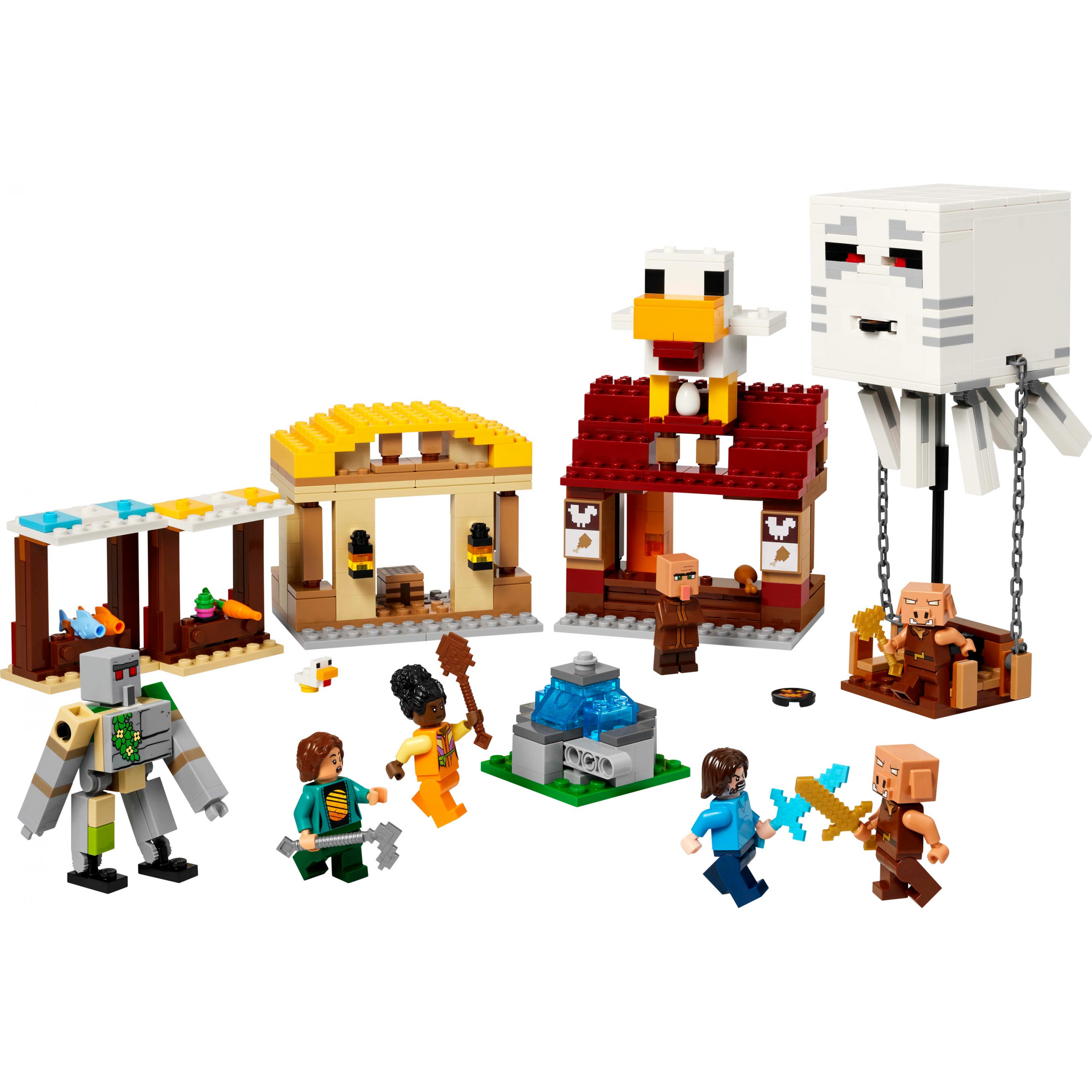 LEGO Minecraft The Ghast Balloon Village Attack