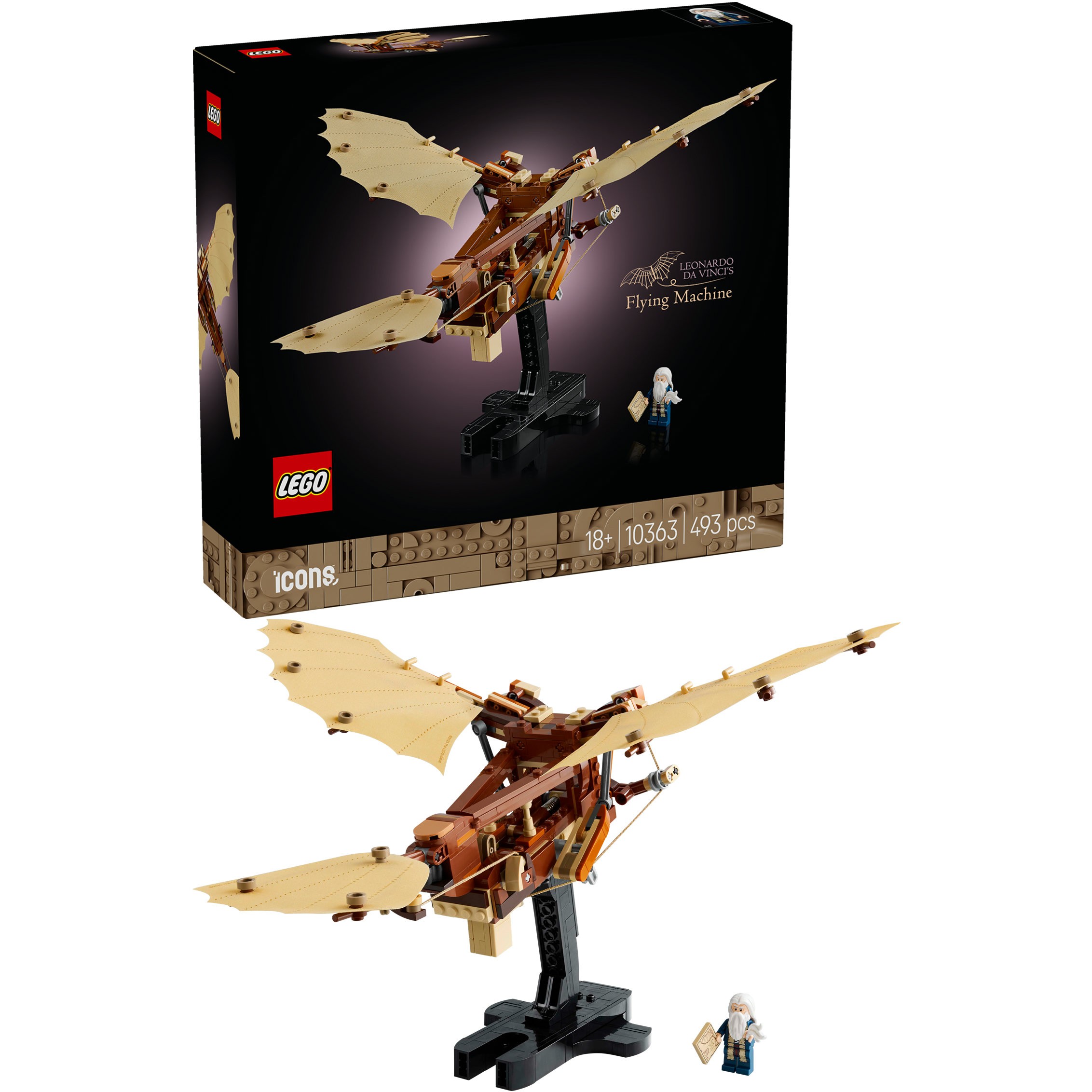 LEGO ICONS 10363 - Leonardo da Vincis Fluggerät
