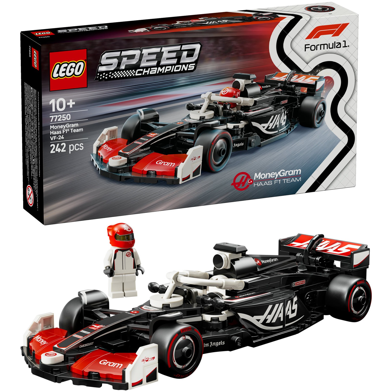 LEGO Speed Champions MoneyGram Haas F1 Team VF-24 Race Car