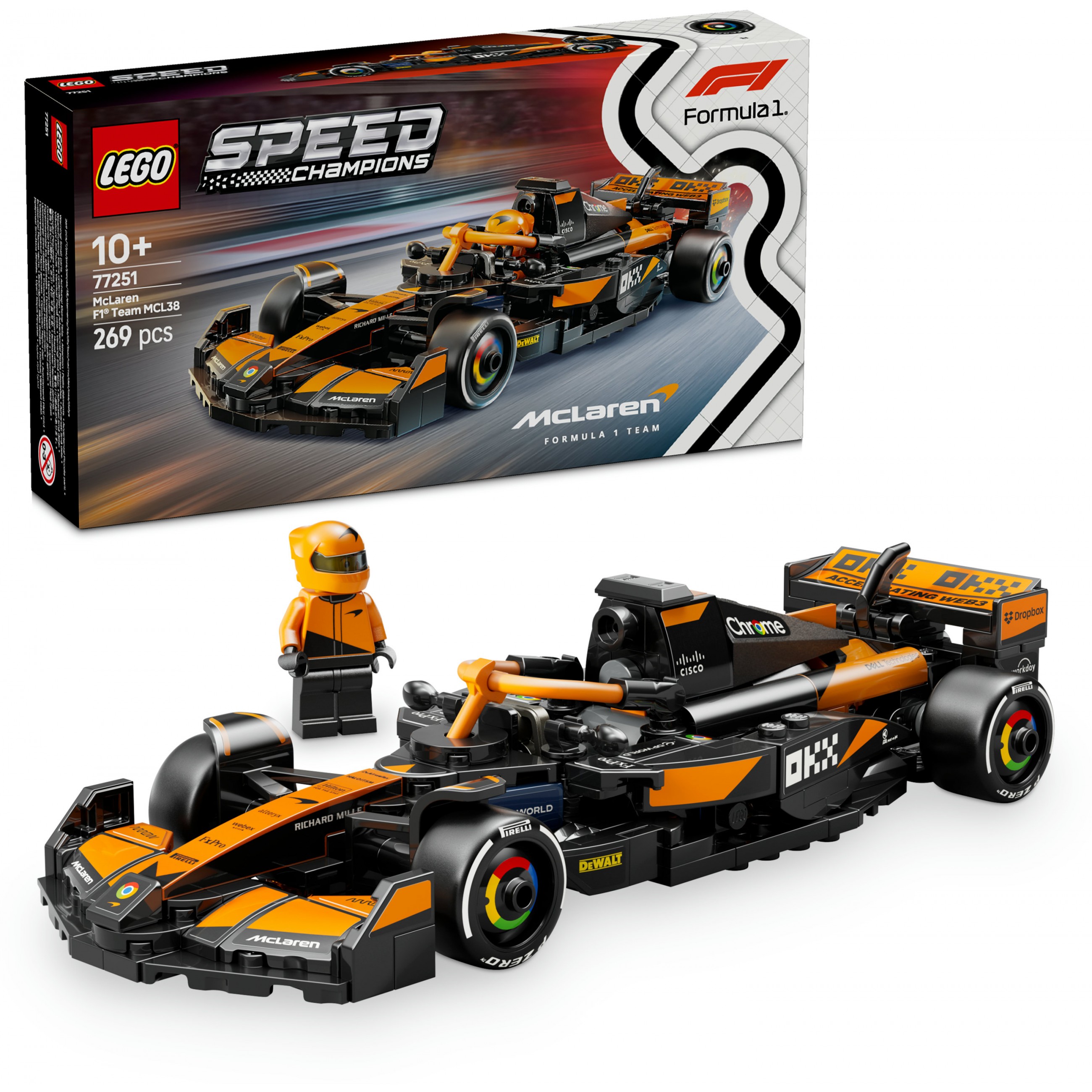 LEGO Speed Champions McLaren F1 Team MCL38 Race Car