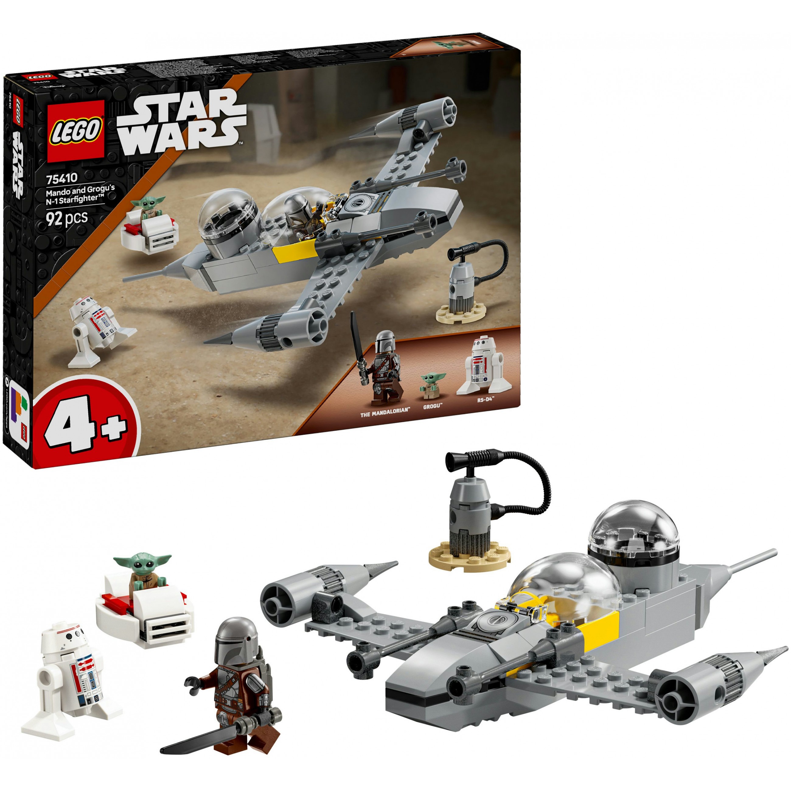 LEGO Star Wars Mando and Grogu's N-1 Starfighter