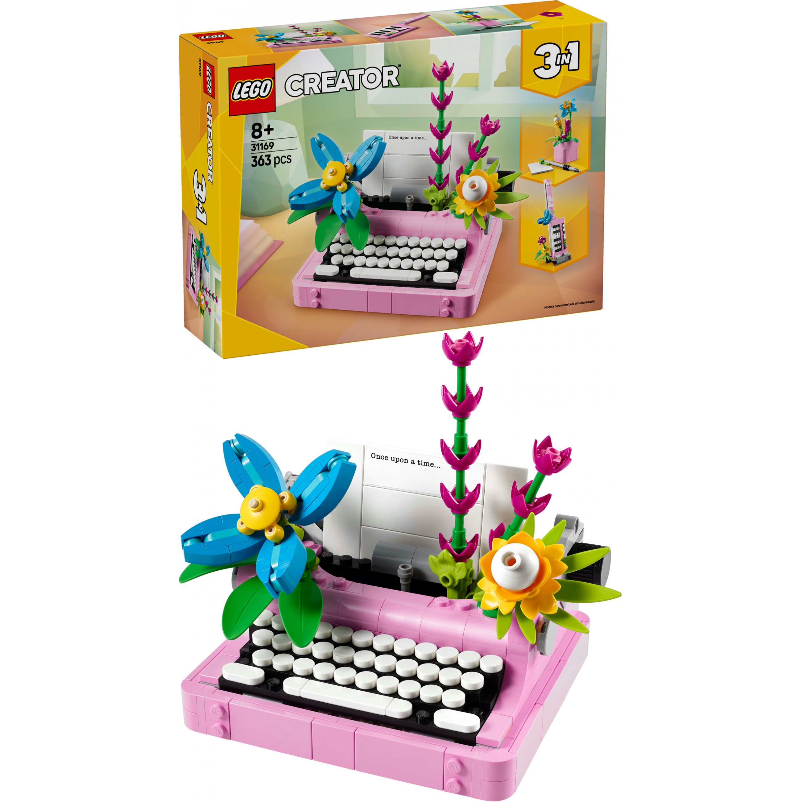 LEGO 31169 Creator 3-in-1 Schreibmaschine mit Blumen