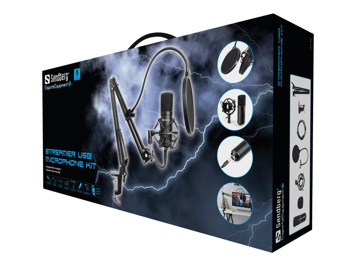 SANDBERG Streamer USB Microphone Kit