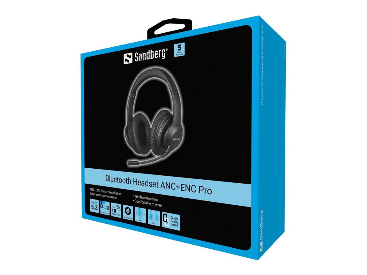 SANDBERG Bluetooth Headset ANC+ENC Pro