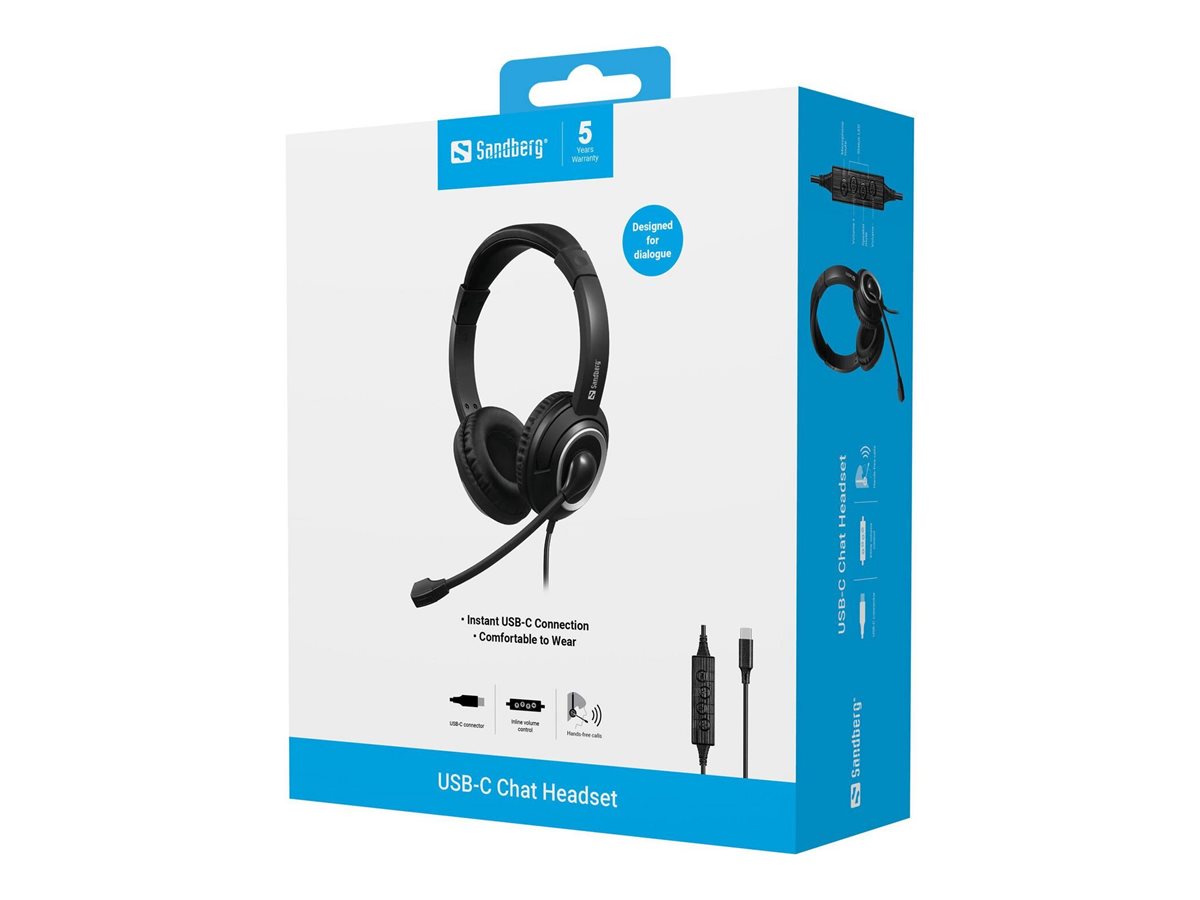 SANDBERG USB-C Chat Headset