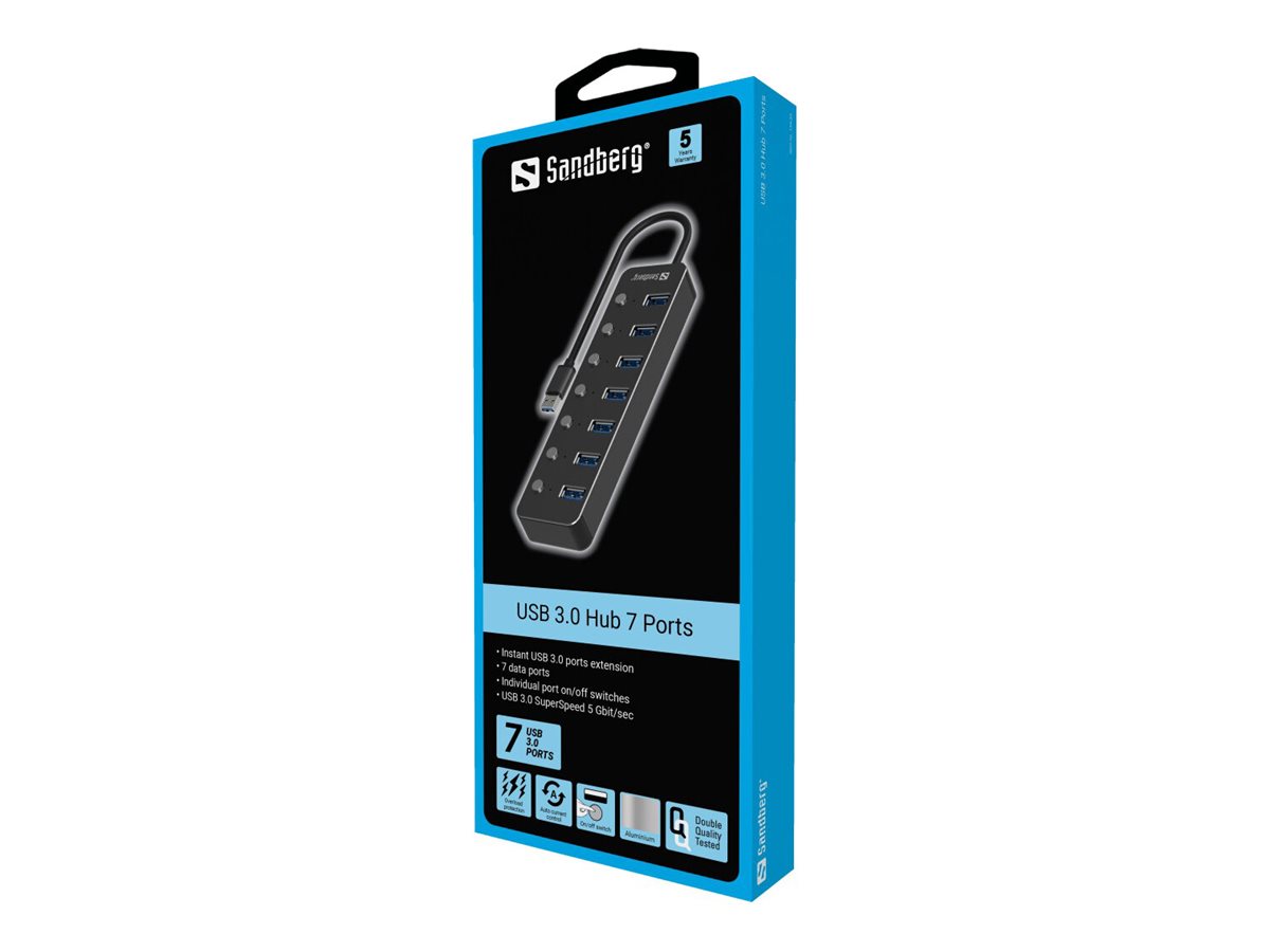 SANDBERG USB 3.0 Hub 7 Ports