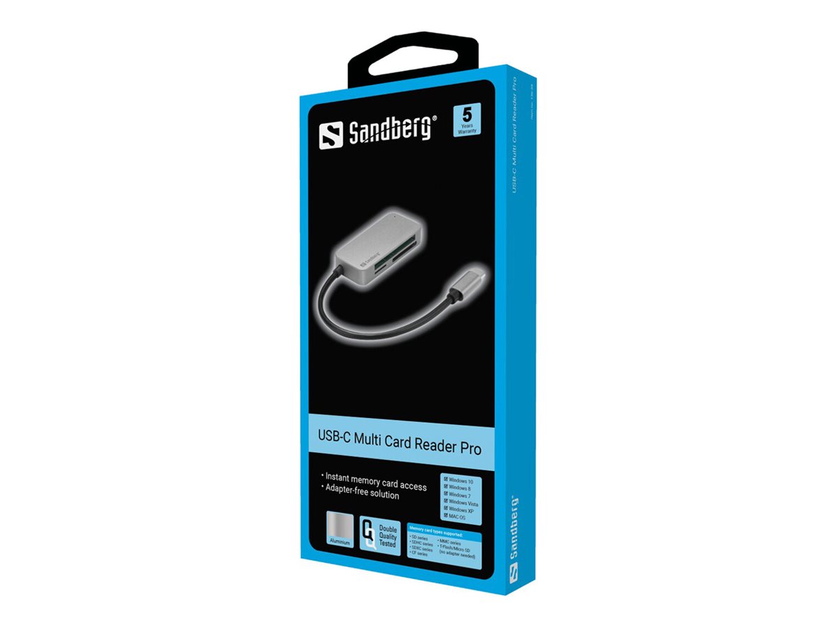 SANDBERG USB-C Multi Card Reader Pro